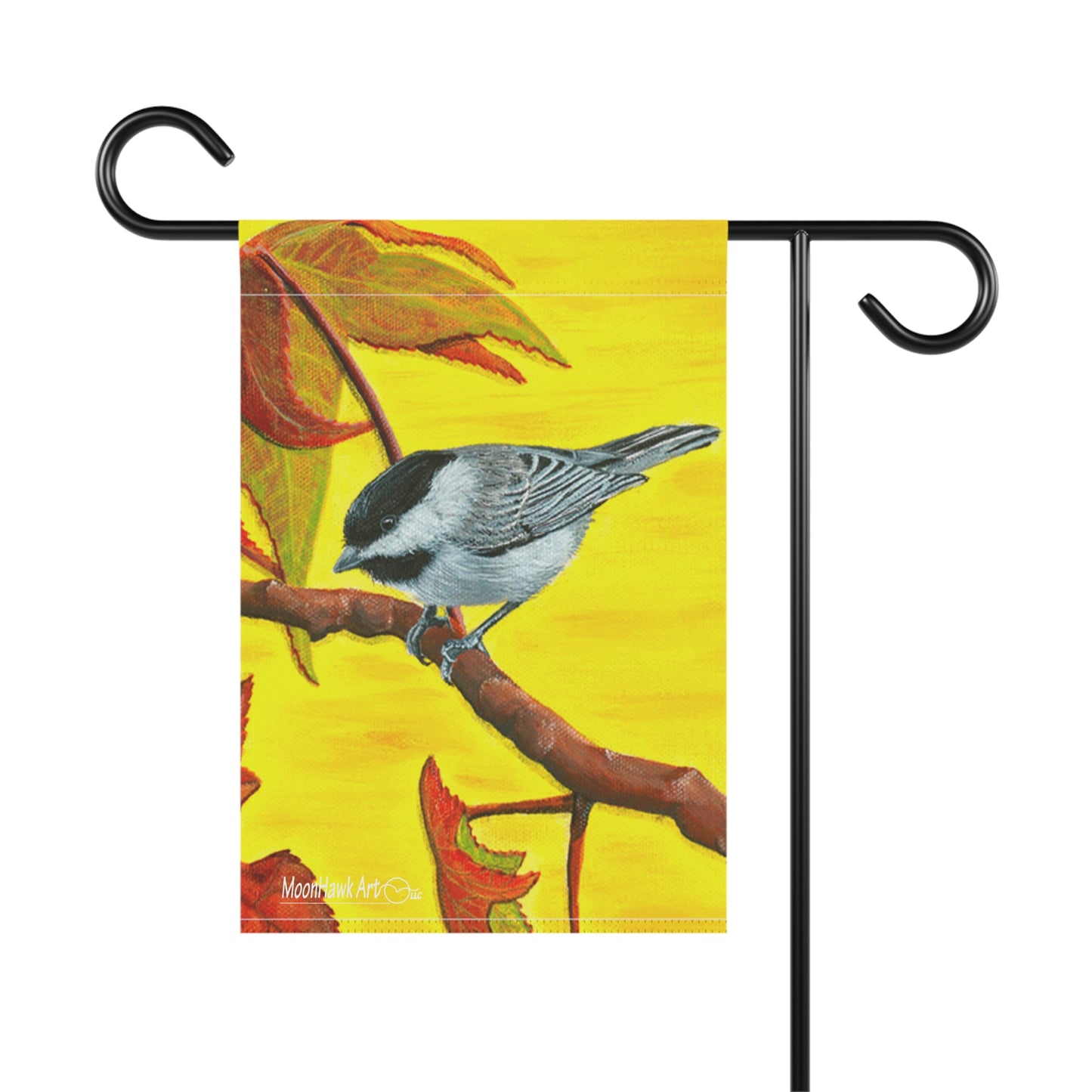 Garden & House Banner, Chickadee in Autumn