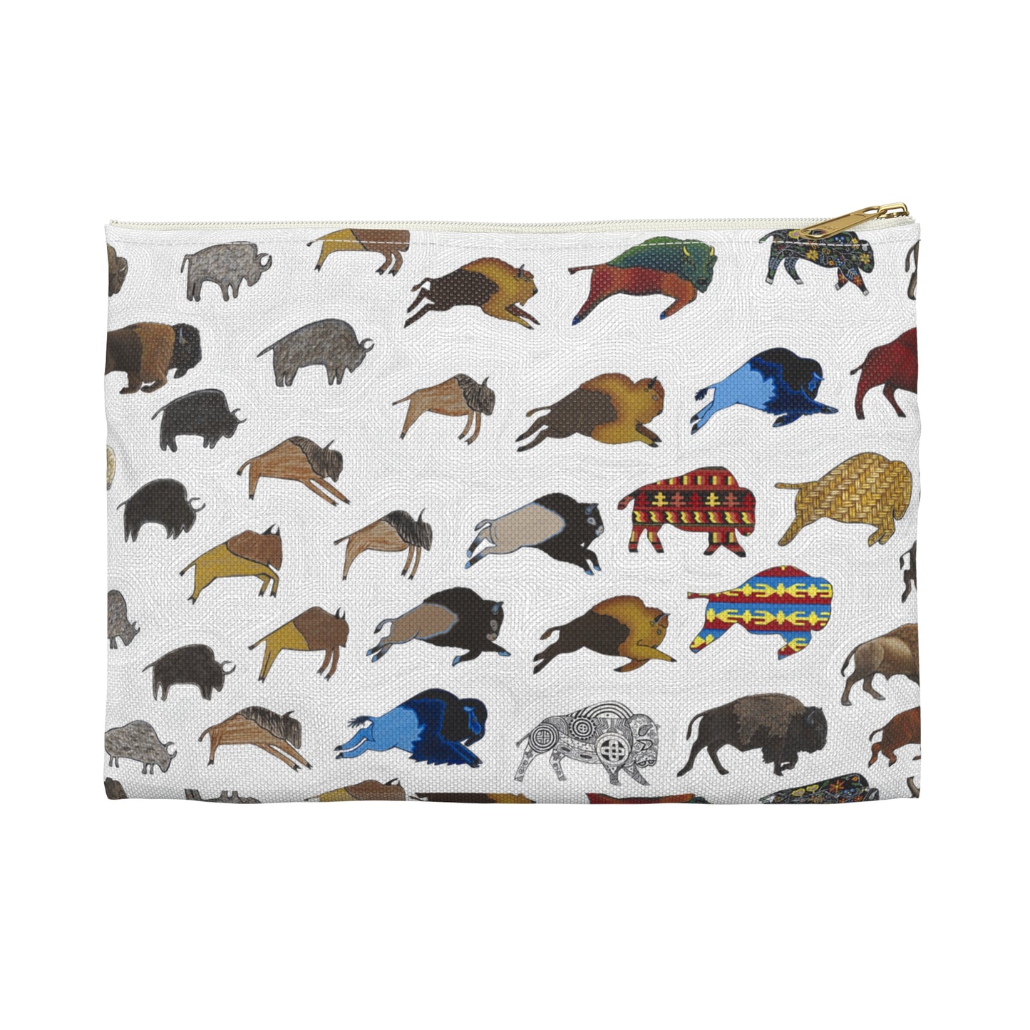 Accessory Pouch, Bison, Buffalo, Transition, Native American Art