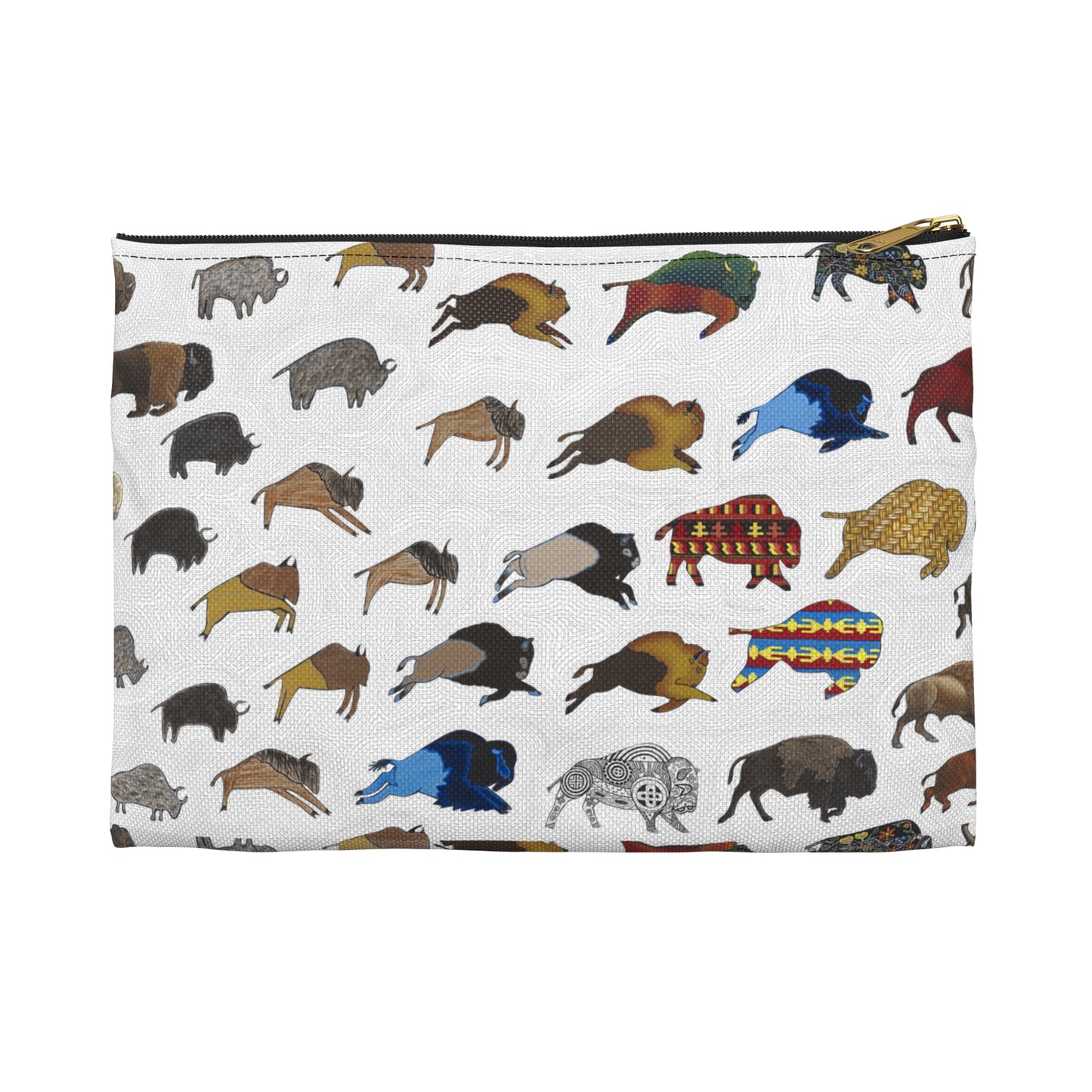 Accessory Pouch, Bison, Buffalo, Transition, Native American Art
