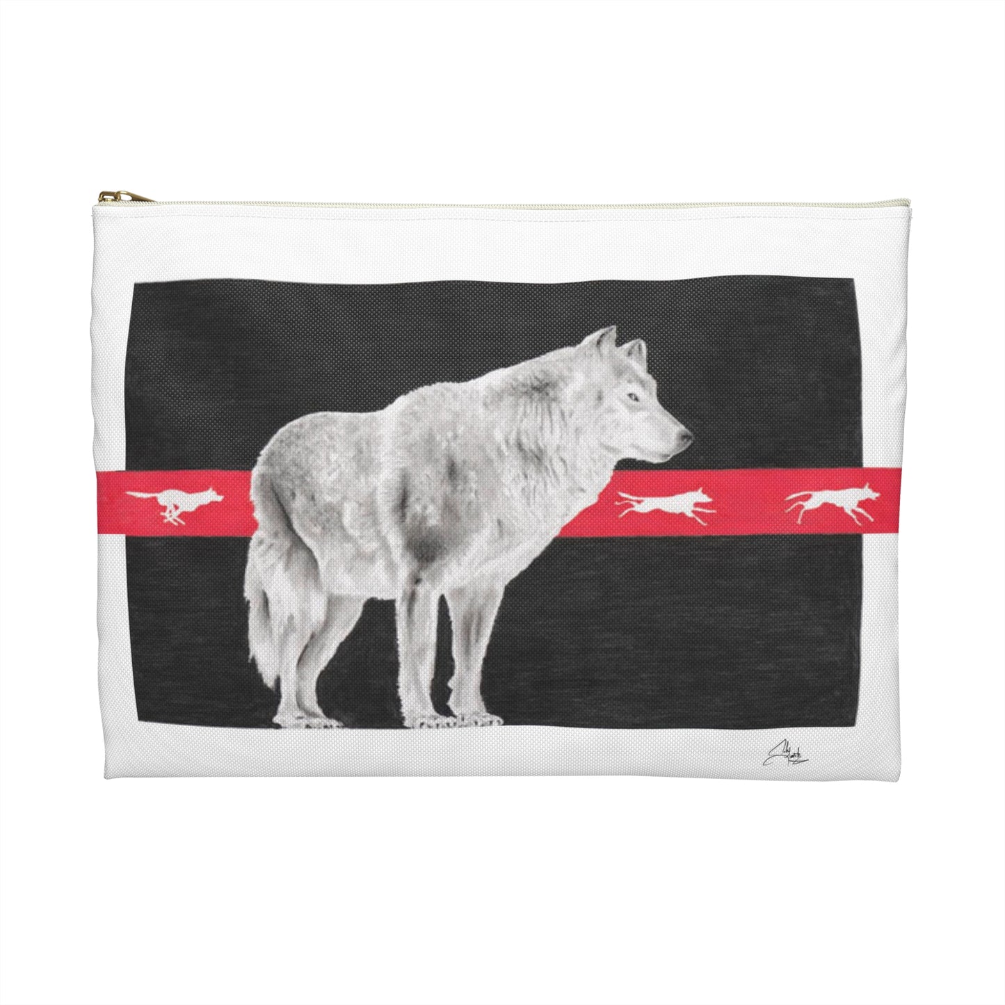 Accessory Pouch, Wolf, Believing is Seeing, Native American