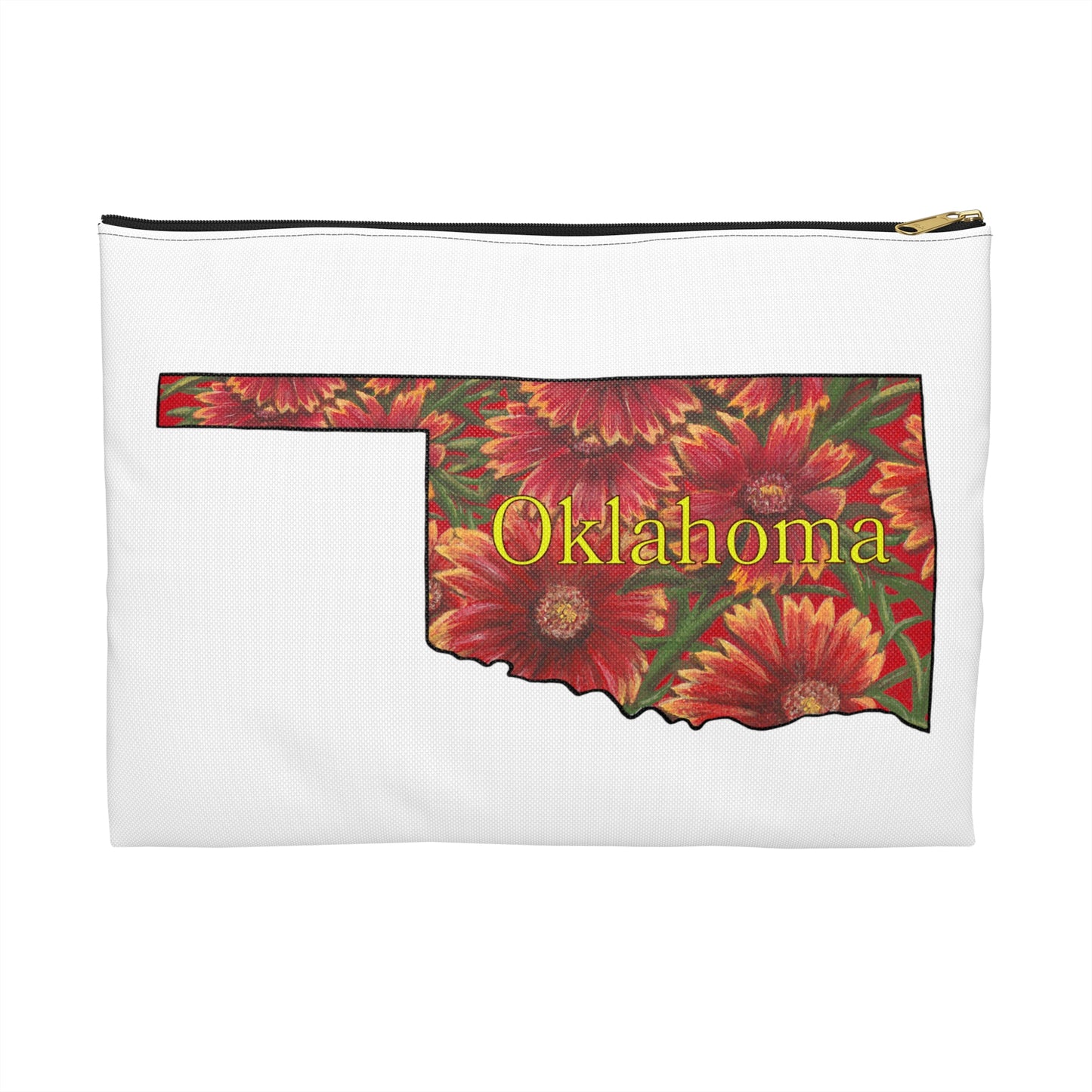 Accessory Pouch, Oklahoma, Indian Blanket, Oklahoma State Wildflower
