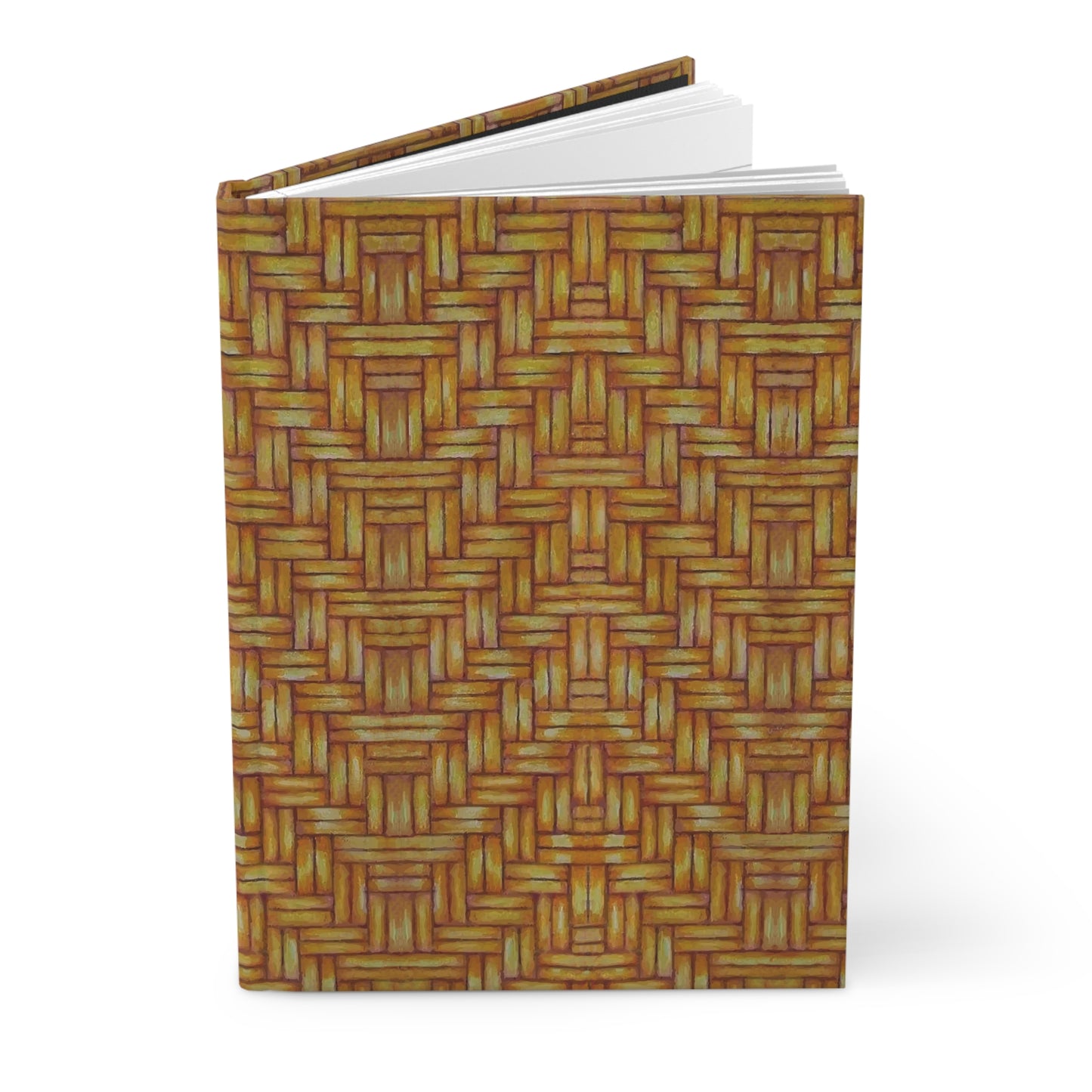 Hardcover Journal, Euchee Basketweave Design, Matte, Native American Pattern