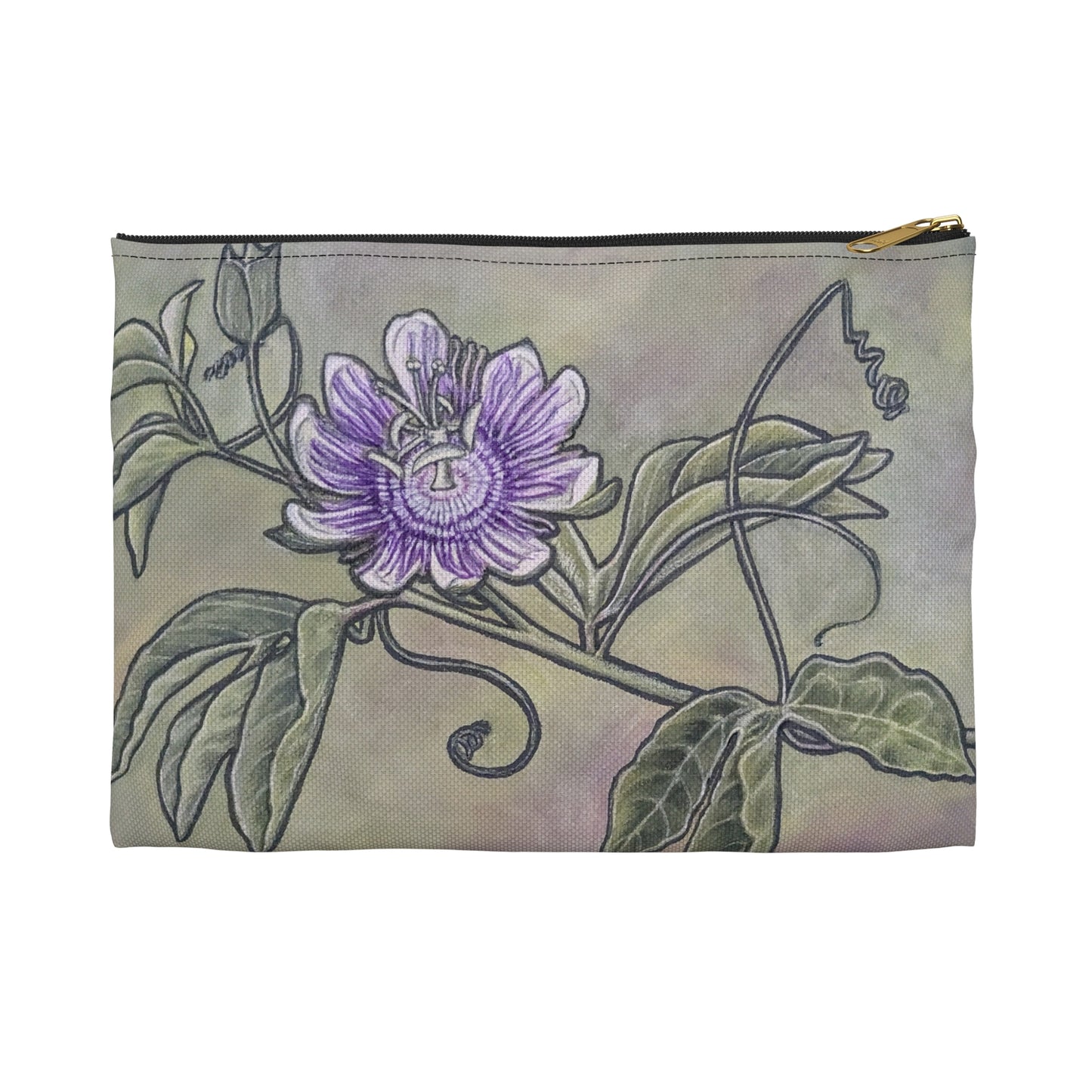 Accessory Pouch, Passion Flower, Passiflora, Maypop, Oklahoma Native, Wildflower