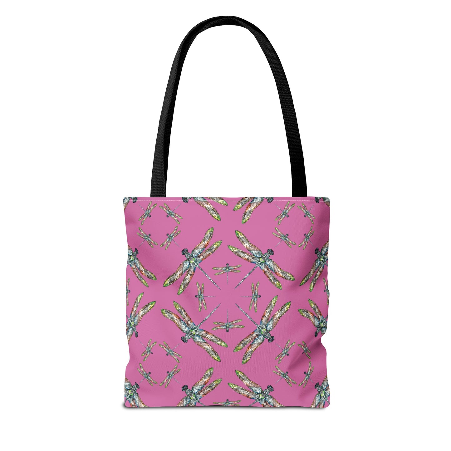 Dragonfly Tote Bag, Pink, Native American Design, Shoulder bag, Powwow tote, Carry all