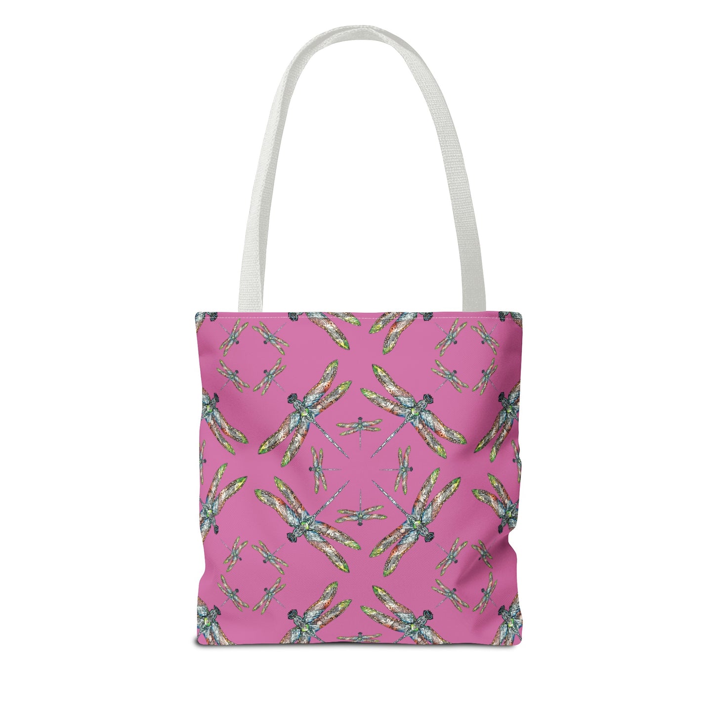Dragonfly Tote Bag, Pink, Native American Design, Shoulder bag, Powwow tote, Carry all