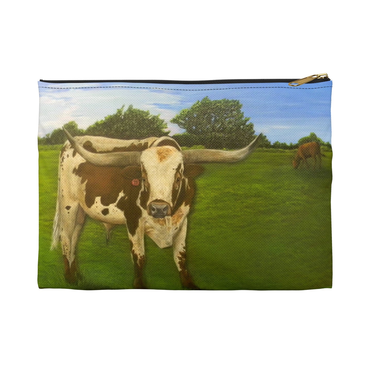 Accessory Pouch, Longhorn, Cattle, Ranch, Country Theme