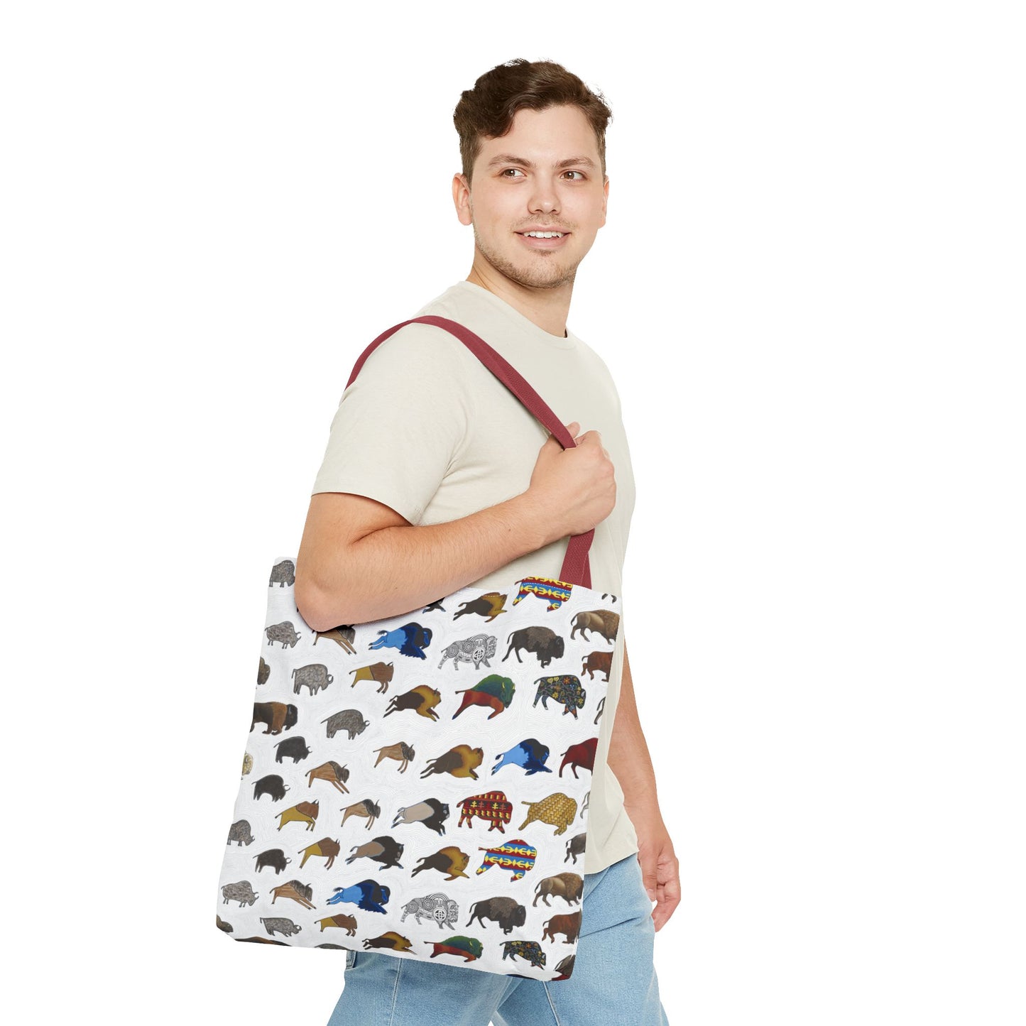 Tote Bag, Bison Transition, Buffalo, Native American