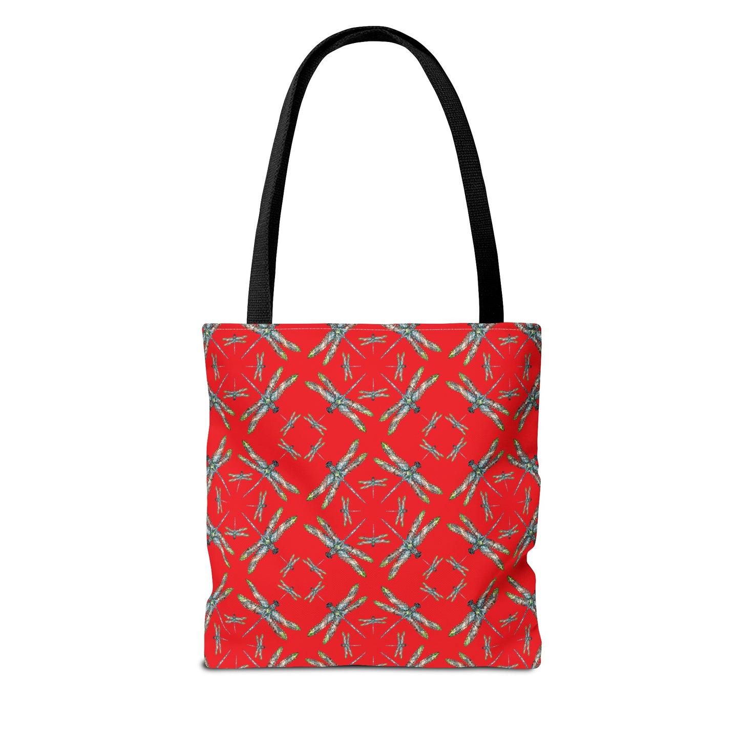 Tote Bag, Dragonfly, Red, Native American Design