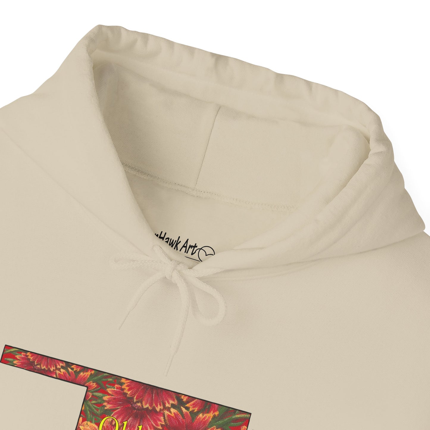 Unisex Heavy Blend™ Hooded Sweatshirt, Oklahoma, Indian Blanket, Oklahoma State Wildflowers