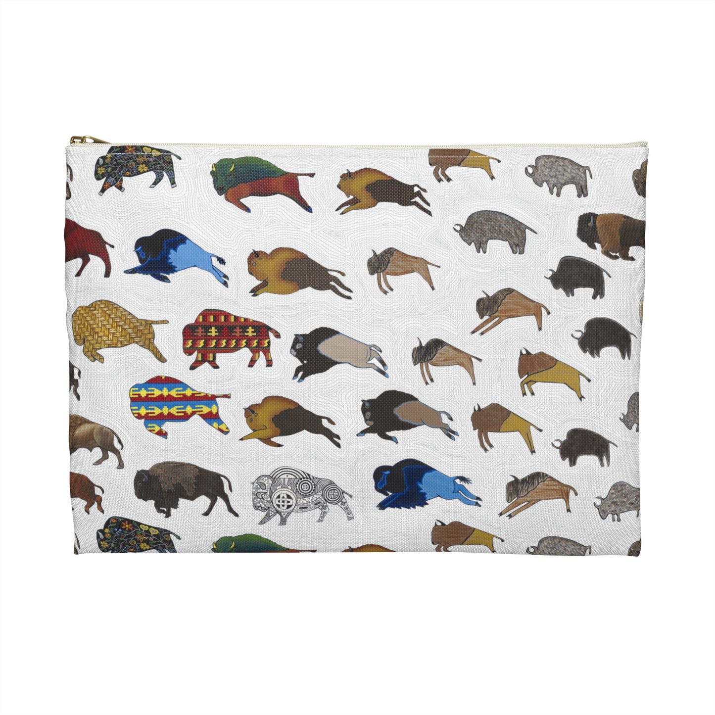 Accessory Pouch, Bison, Buffalo, Transition, Native American Art