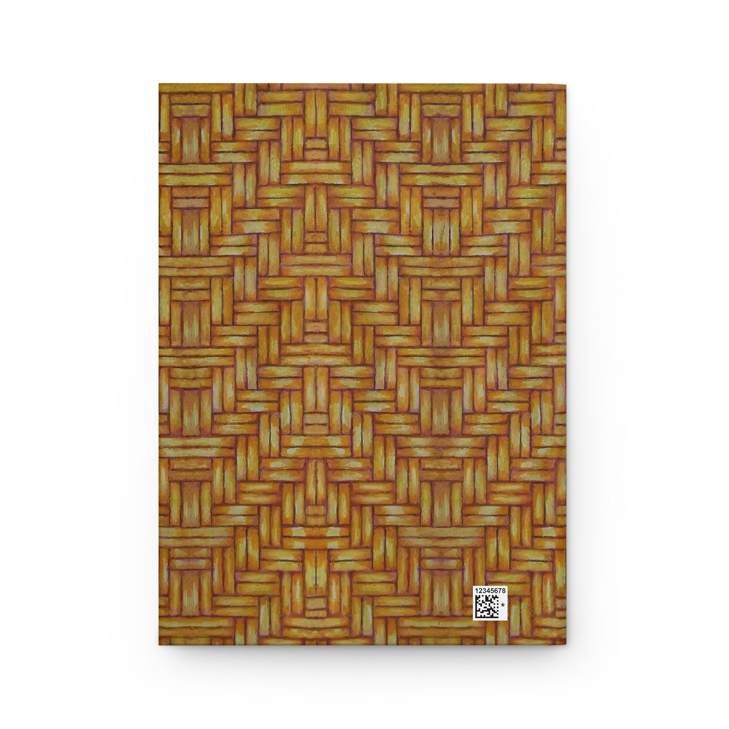 Hardcover Journal, Euchee Basketweave Design, Matte, Native American Pattern