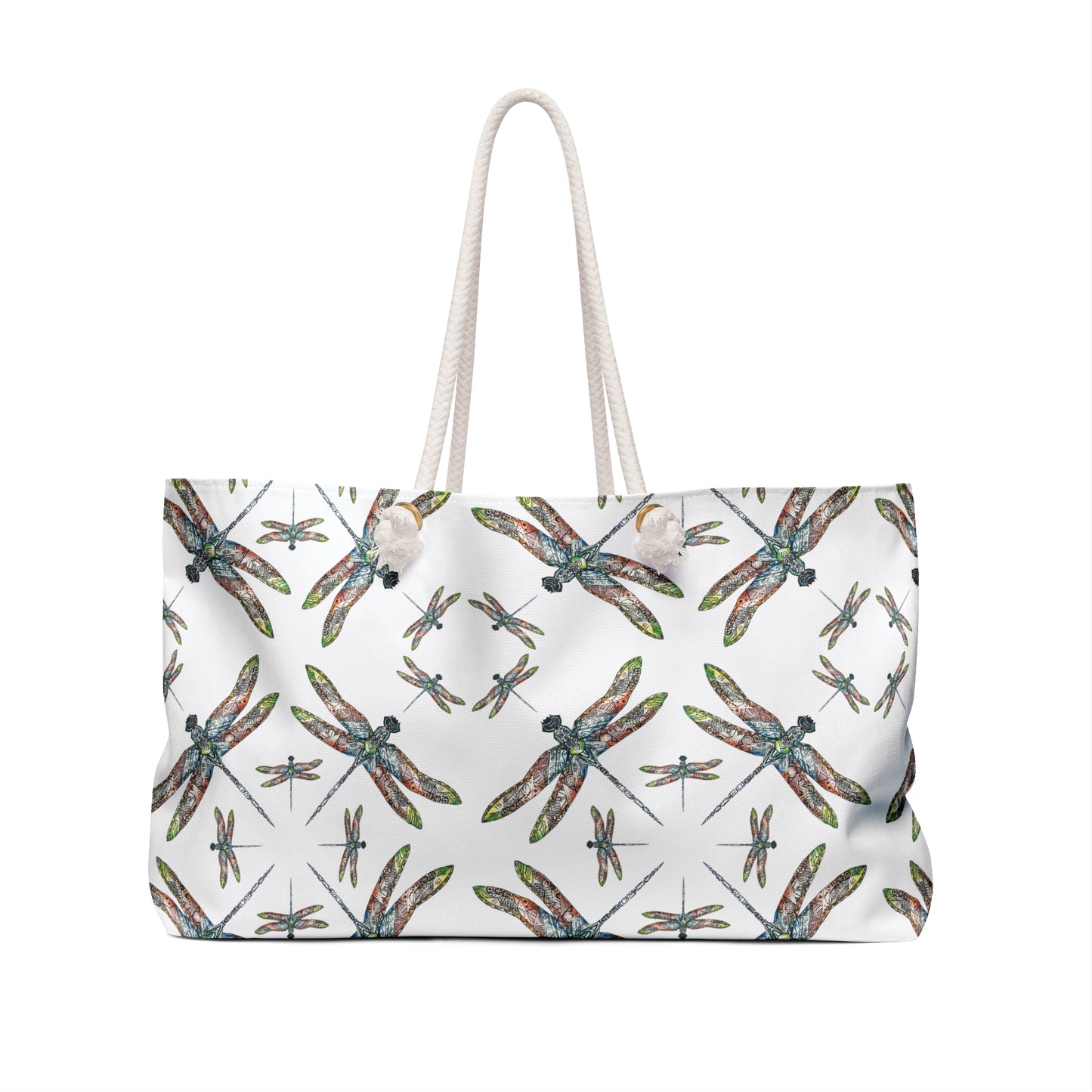 Dragonfly Weekender Bag, oversized tote, Beach tote, Powwow bag, Carry all, Native American design