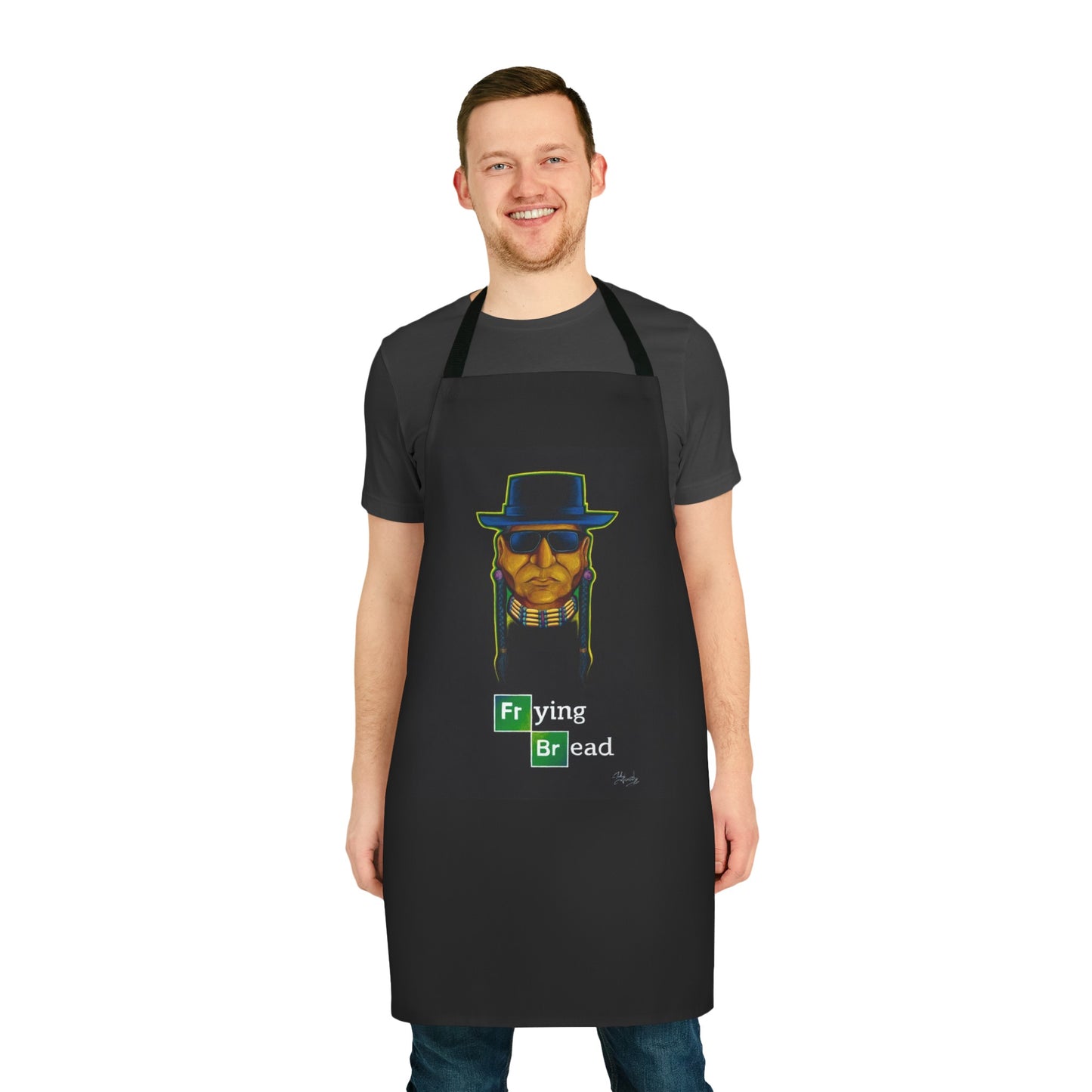 Apron with "Walter Red;Frying Bread" Image