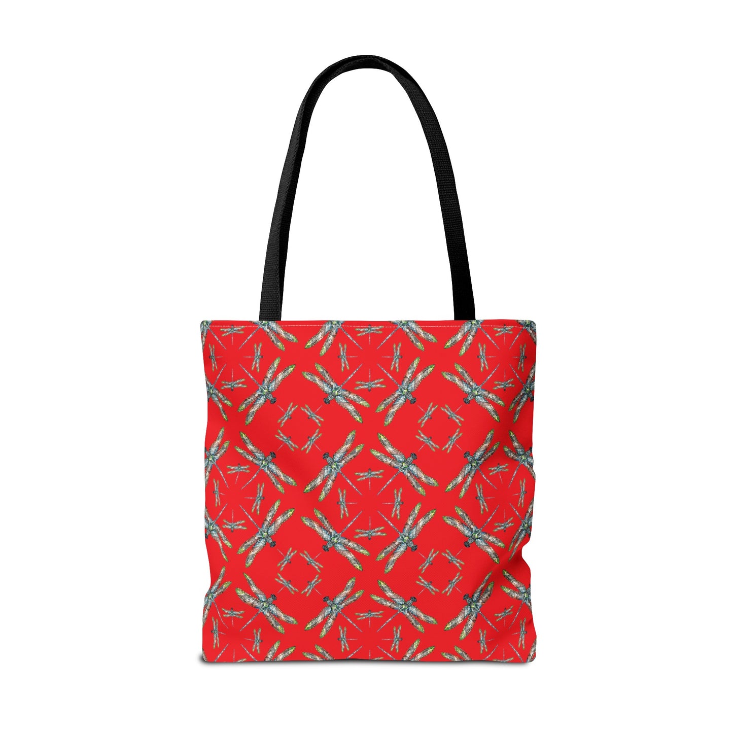 Tote Bag, Dragonfly, Red, Native American Design