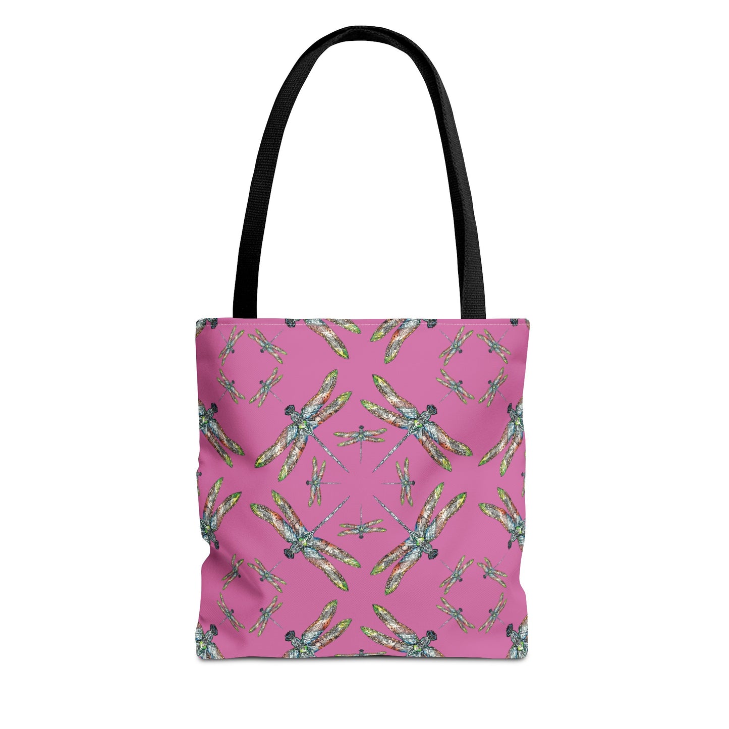 Dragonfly Tote Bag, Pink, Native American Design, Shoulder bag, Powwow tote, Carry all