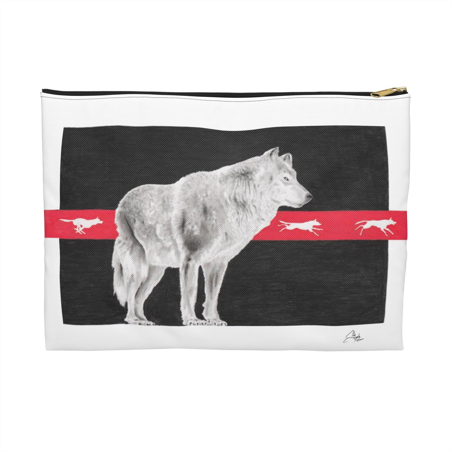 Accessory Pouch, Wolf, Believing is Seeing, Native American