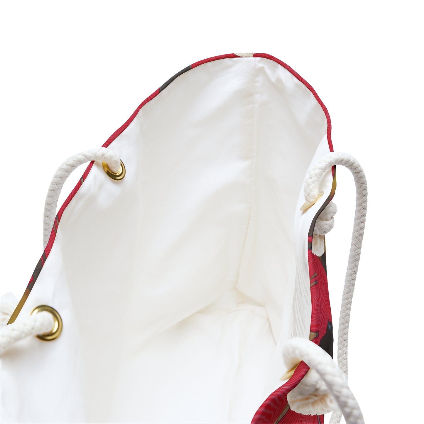 Weekender Bag, Red, Bison Transition, Native American, Buffalo, PowWow Tote