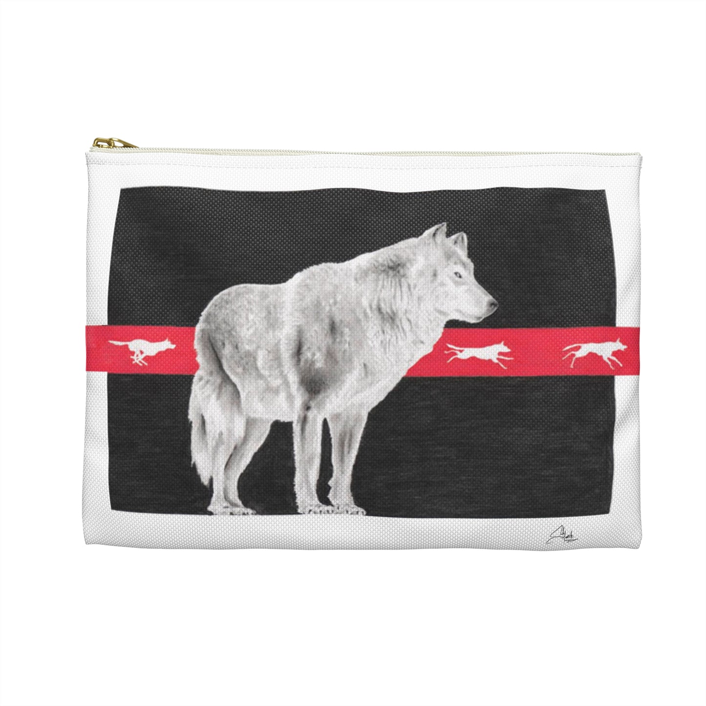 Accessory Pouch, Wolf, Believing is Seeing, Native American
