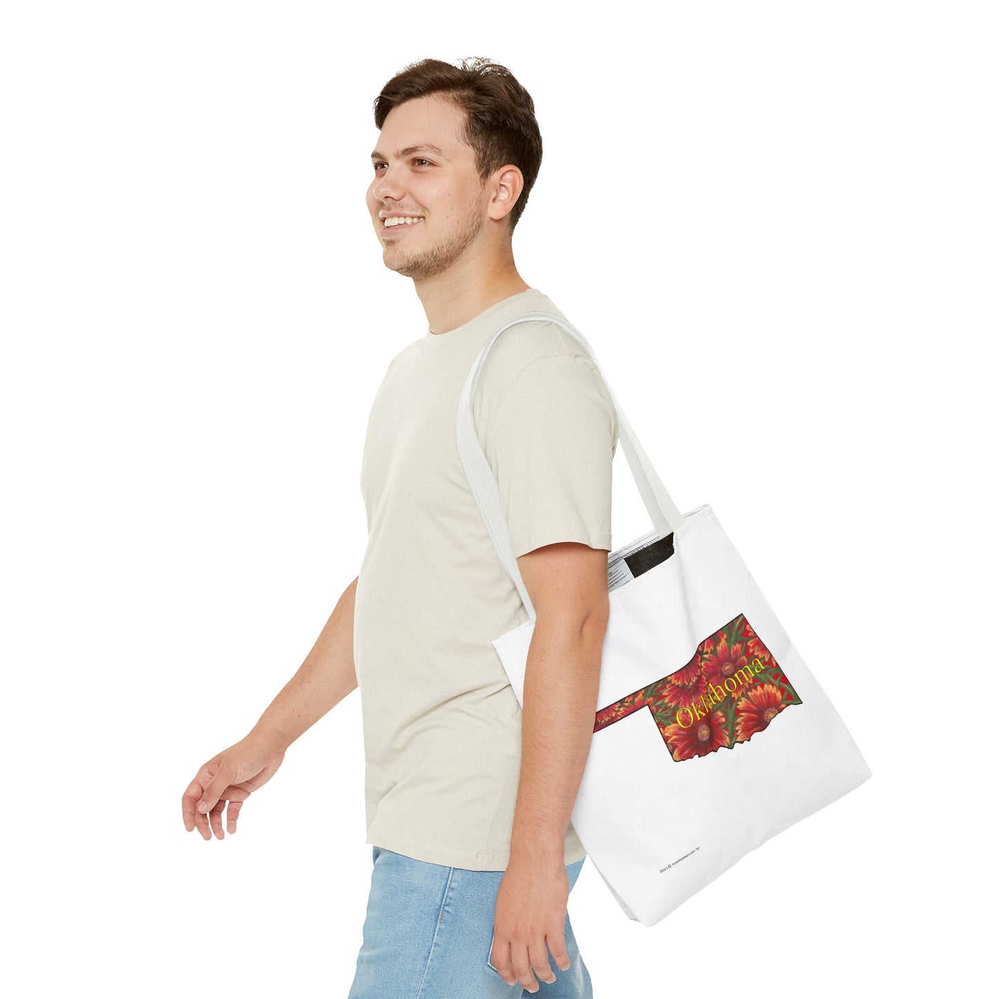 Oklahoma Indian Blanket, Tote Bag, Wildflowers, Book Bag, Oklahoma State Wildflower