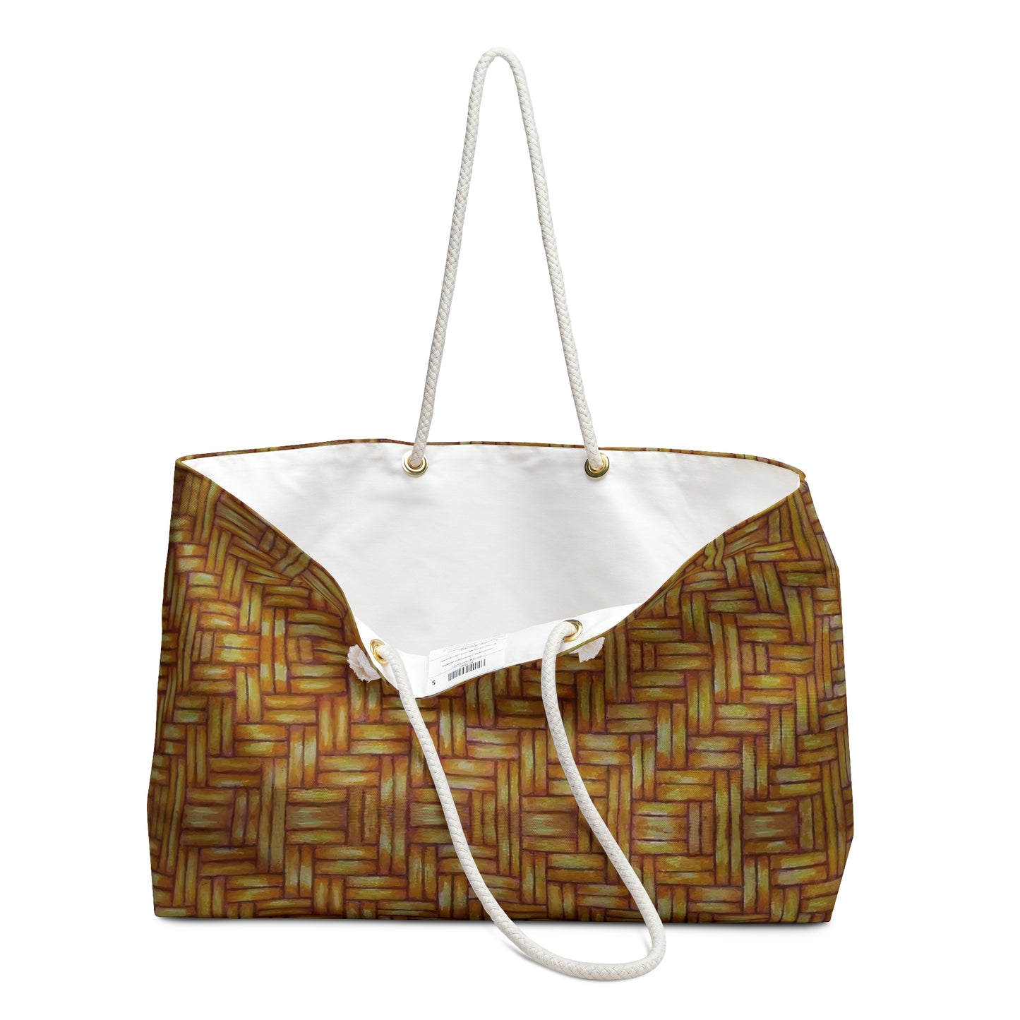 Weekender Bag, Beach bag, Native American, Euchee Basketweave design, Powwow tote, carry all