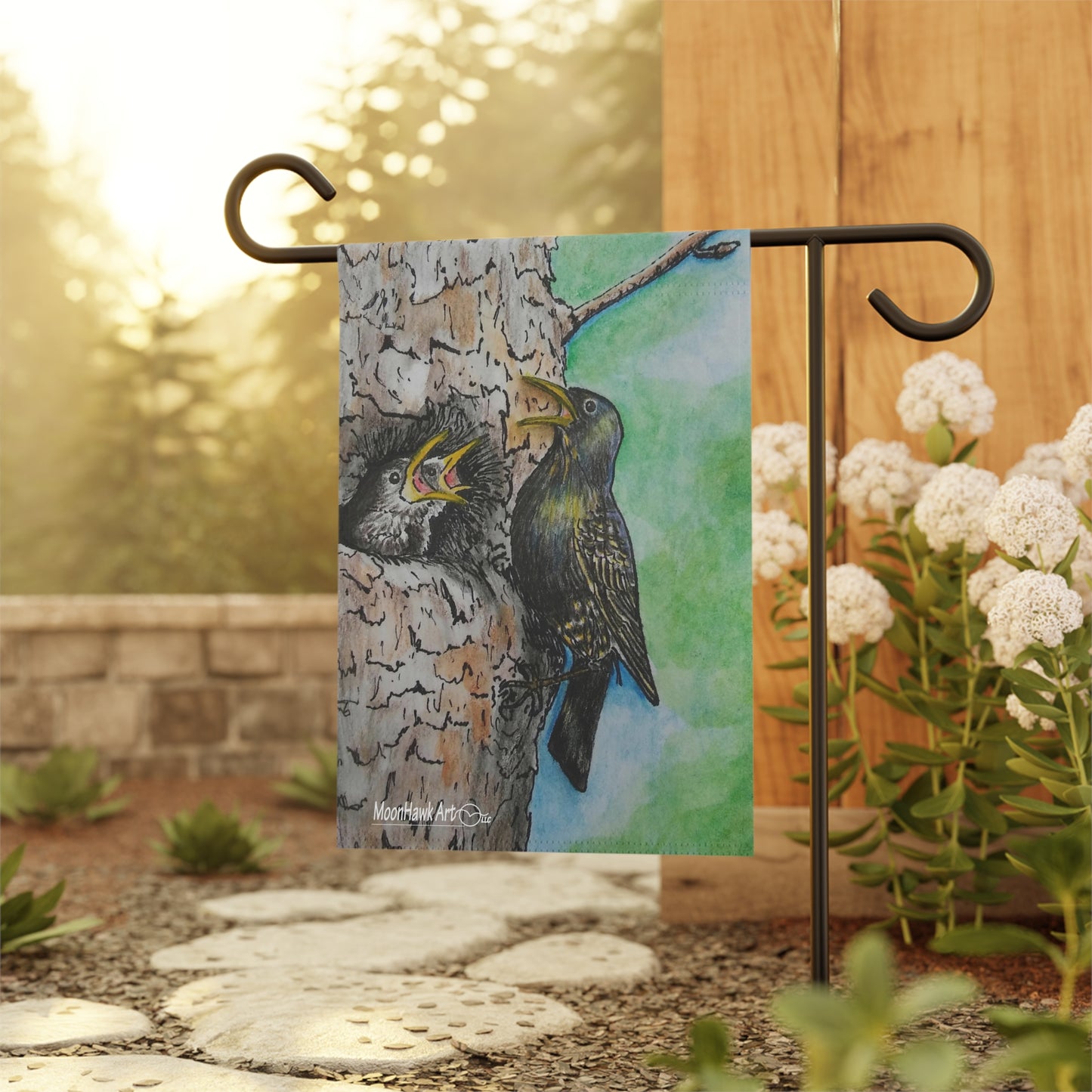 Garden & House Banner, My Darling Starlings