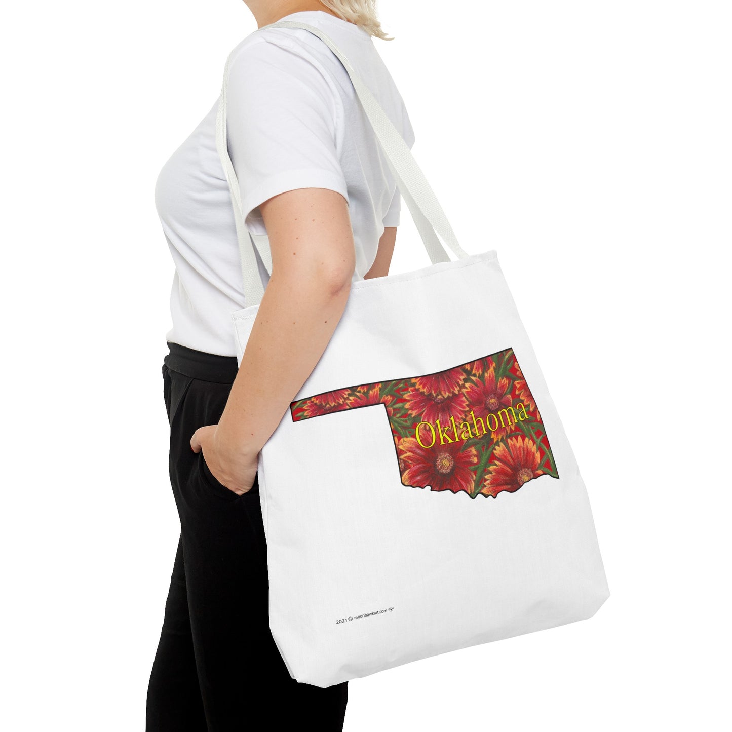 Oklahoma Indian Blanket, Tote Bag, Wildflowers, Book Bag, Oklahoma State Wildflower