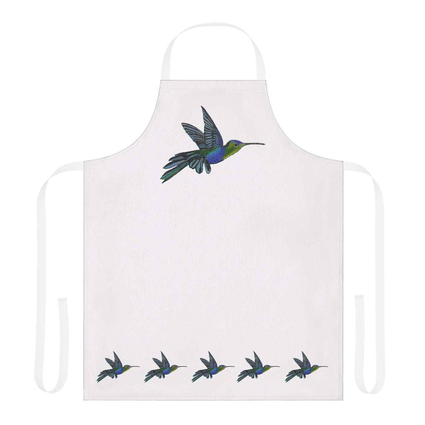 Apron with Hummingbird Image