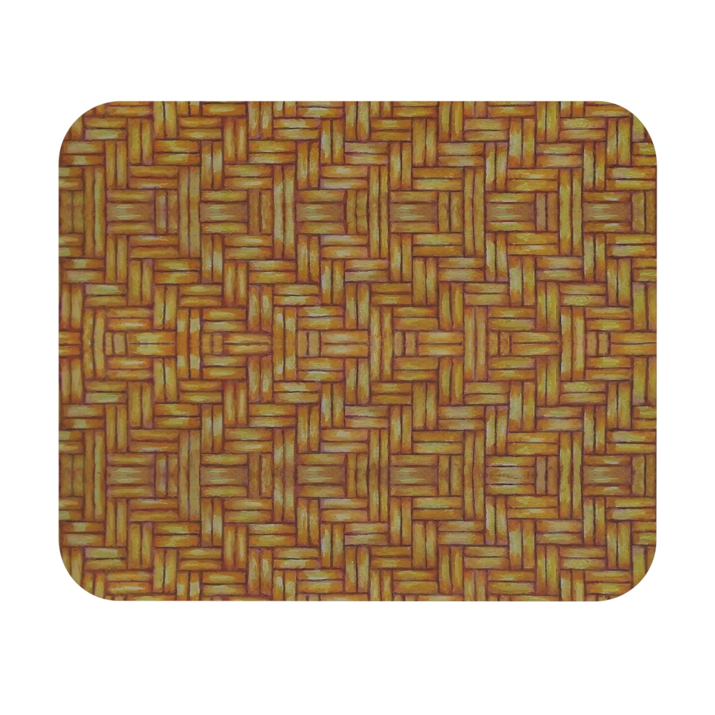 Mouse Pad, Basketweave Design, Native American, Southeast Style, Indigenous, Oklahoma