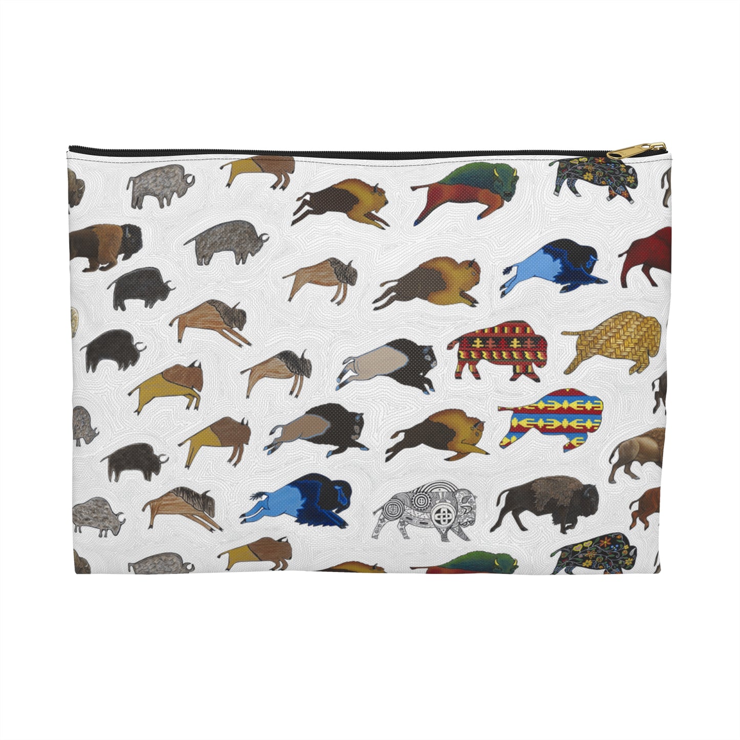 Accessory Pouch, Bison, Buffalo, Transition, Native American Art