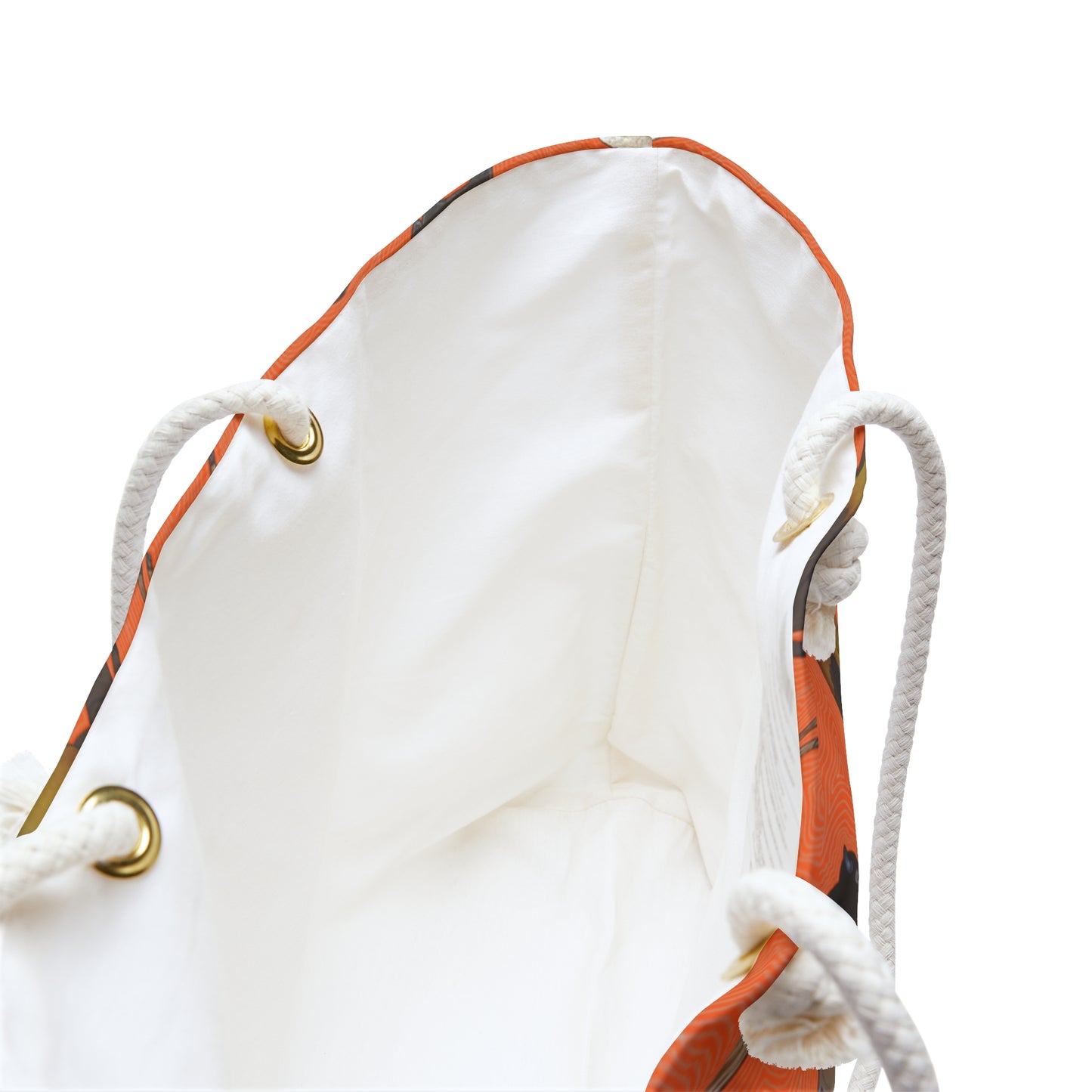 Weekender Bag, Orange, Bison Transition, Buffalo, Native American, PowWow Tote