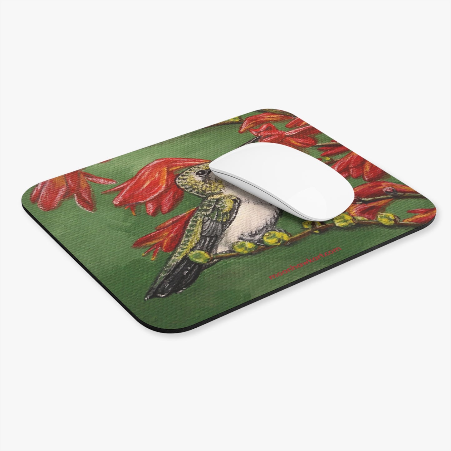 Mouse Pad (Rectangle), Hummingbird, Wild Bird, Backyard Bird