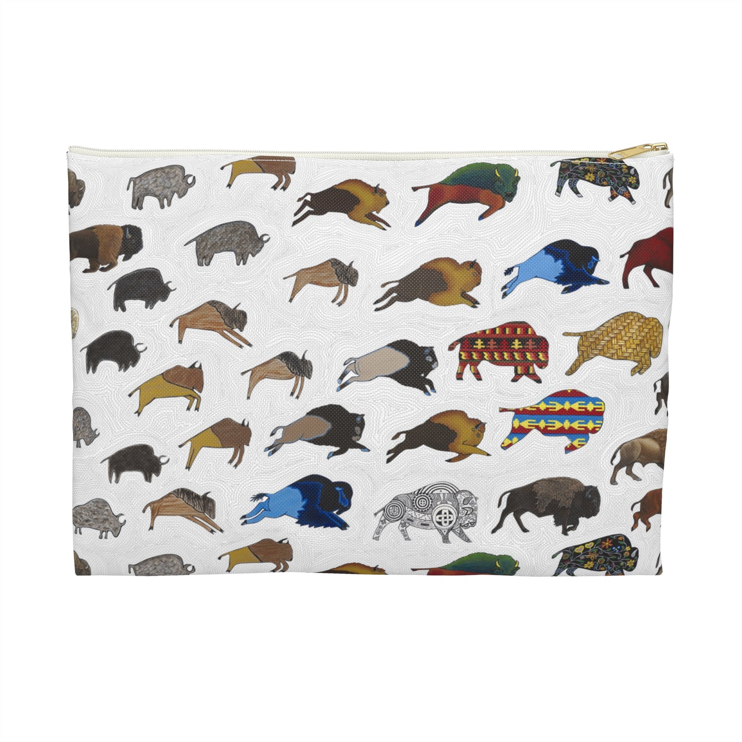 Accessory Pouch, Bison, Buffalo, Transition, Native American Art