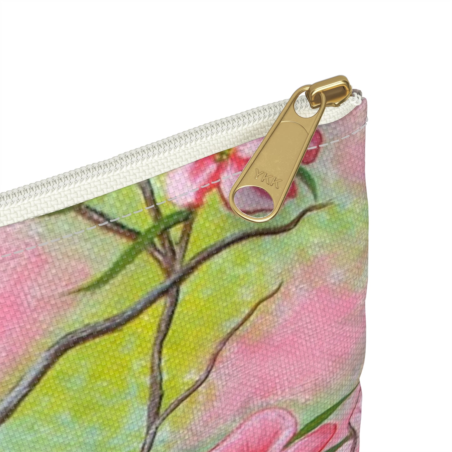 Accessory Pouch, Eastern Bluebird, Dogwood, Pretty In Pink, Wild Bird, Songbird, Oklahoma