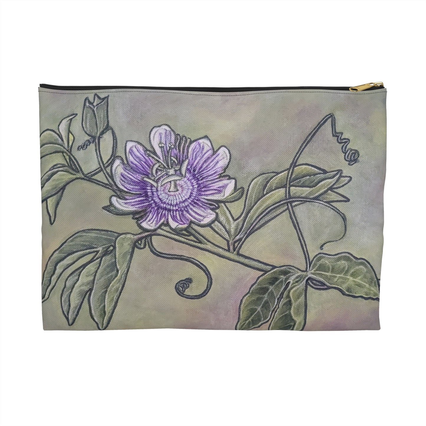Accessory Pouch, Passion Flower, Passiflora, Maypop, Oklahoma Native, Wildflower