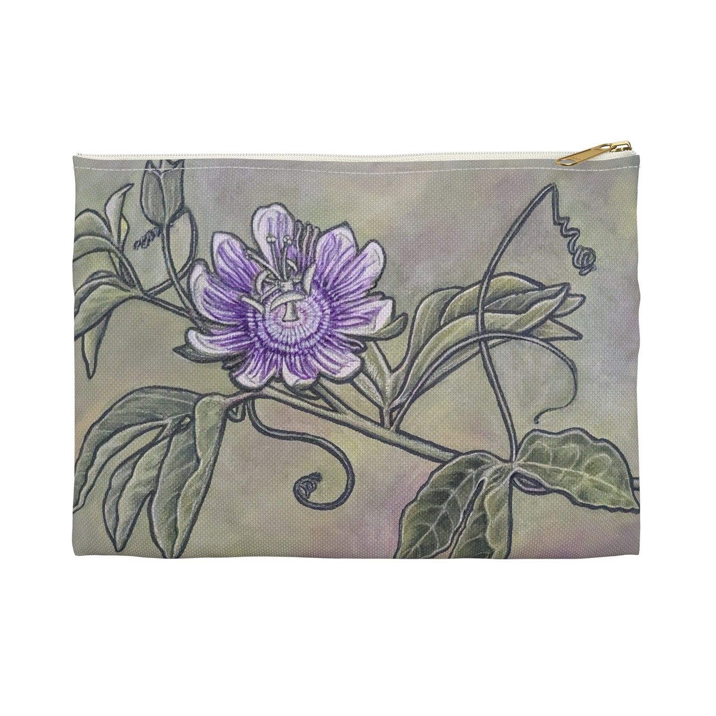 Accessory Pouch, Passion Flower, Passiflora, Maypop, Oklahoma Native, Wildflower