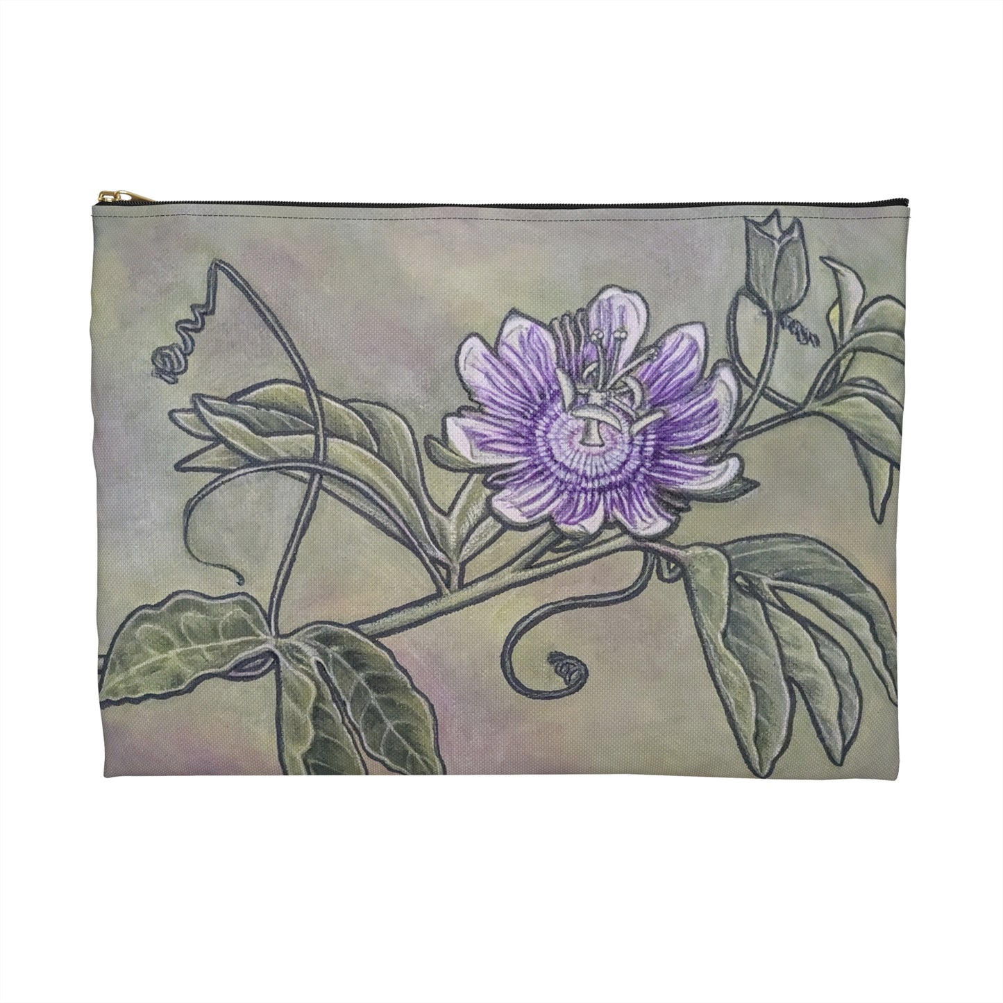 Accessory Pouch, Passion Flower, Passiflora, Maypop, Oklahoma Native, Wildflower