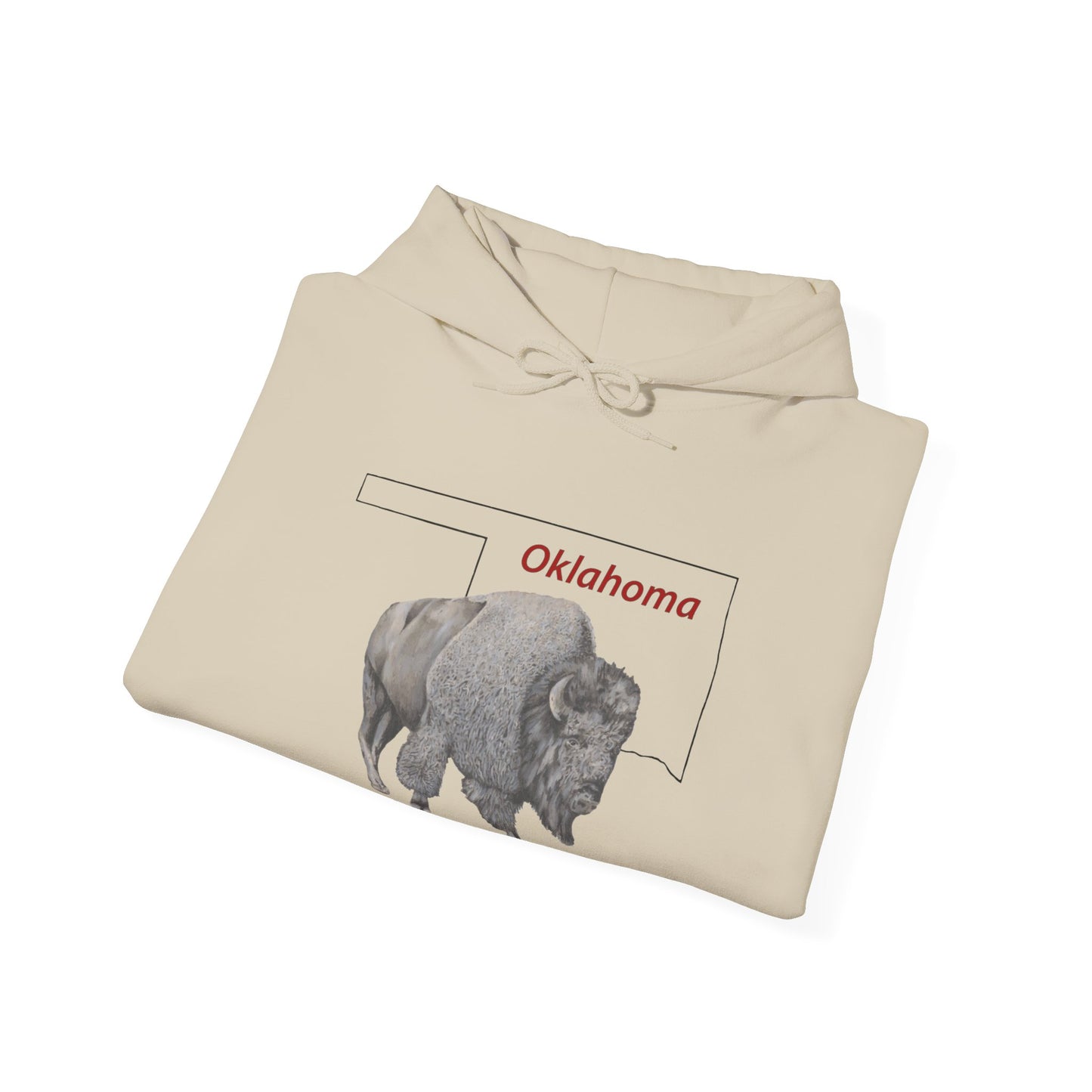 Unisex Heavy Blend™ Hooded Sweatshirt, Oklahoma, Bison