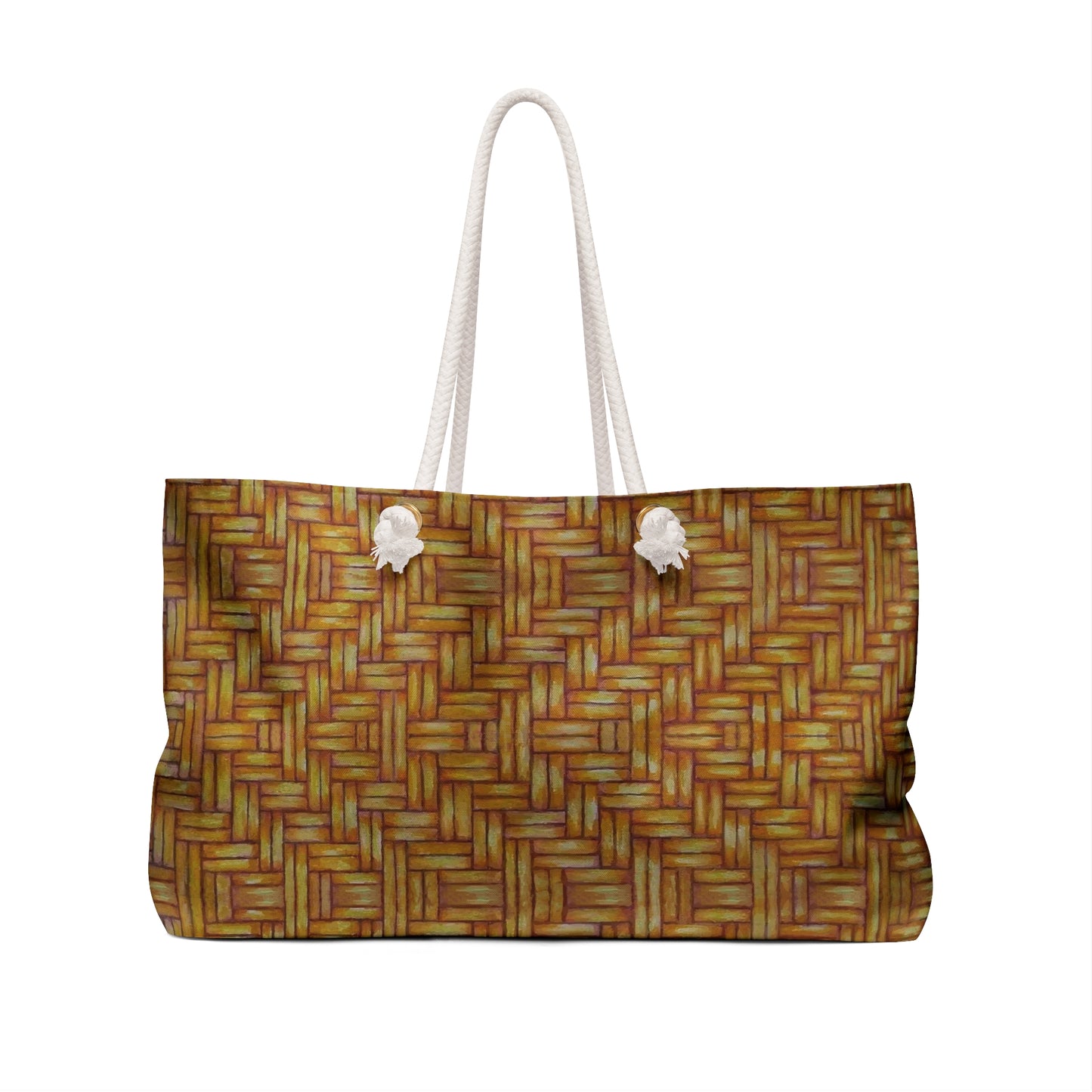 Weekender Bag, Beach bag, Native American, Euchee Basketweave design, Powwow tote, carry all