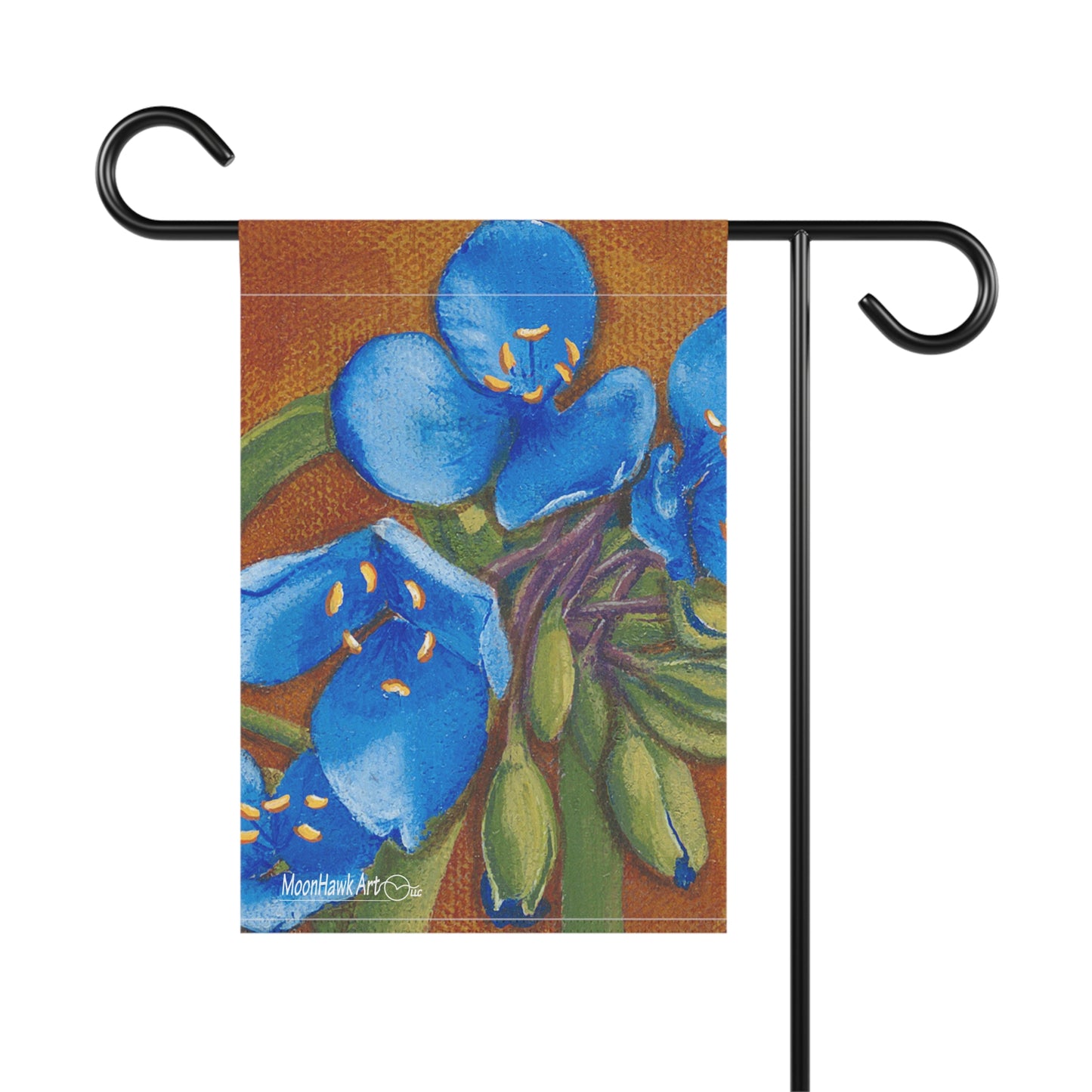 Garden & House Banner, Spiderwort Floral