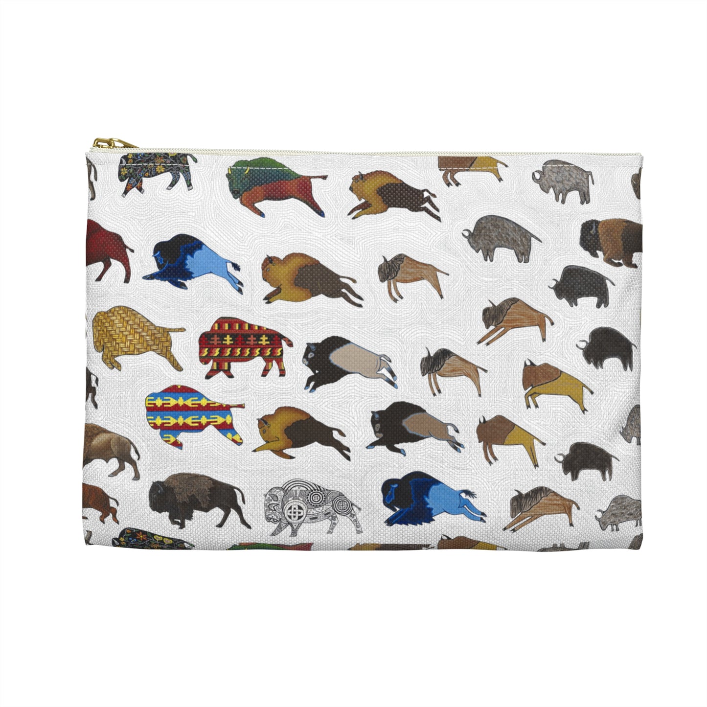 Accessory Pouch, Bison, Buffalo, Transition, Native American Art