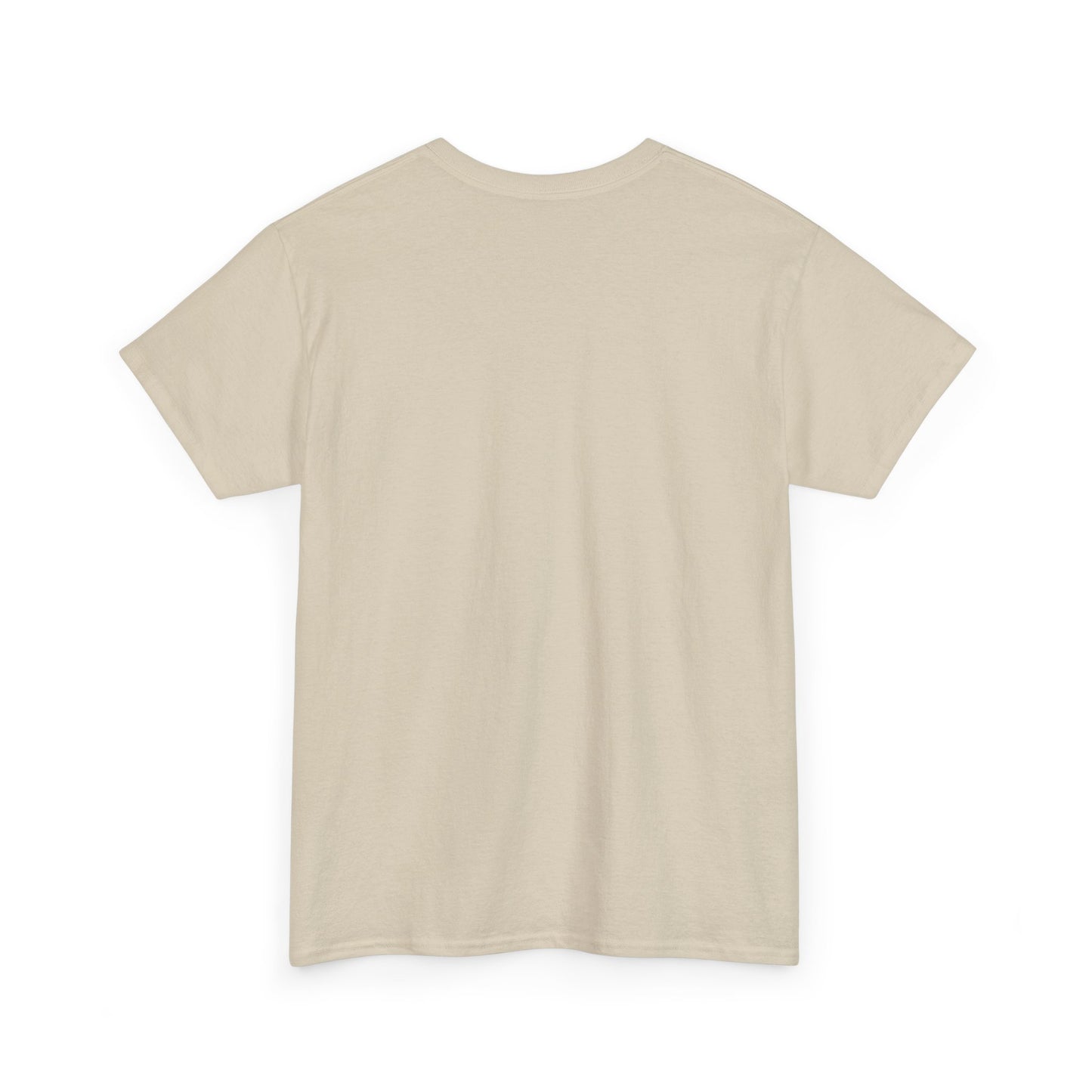 Unisex Heavy Cotton Tee, Native Beaded Floral Bison Design