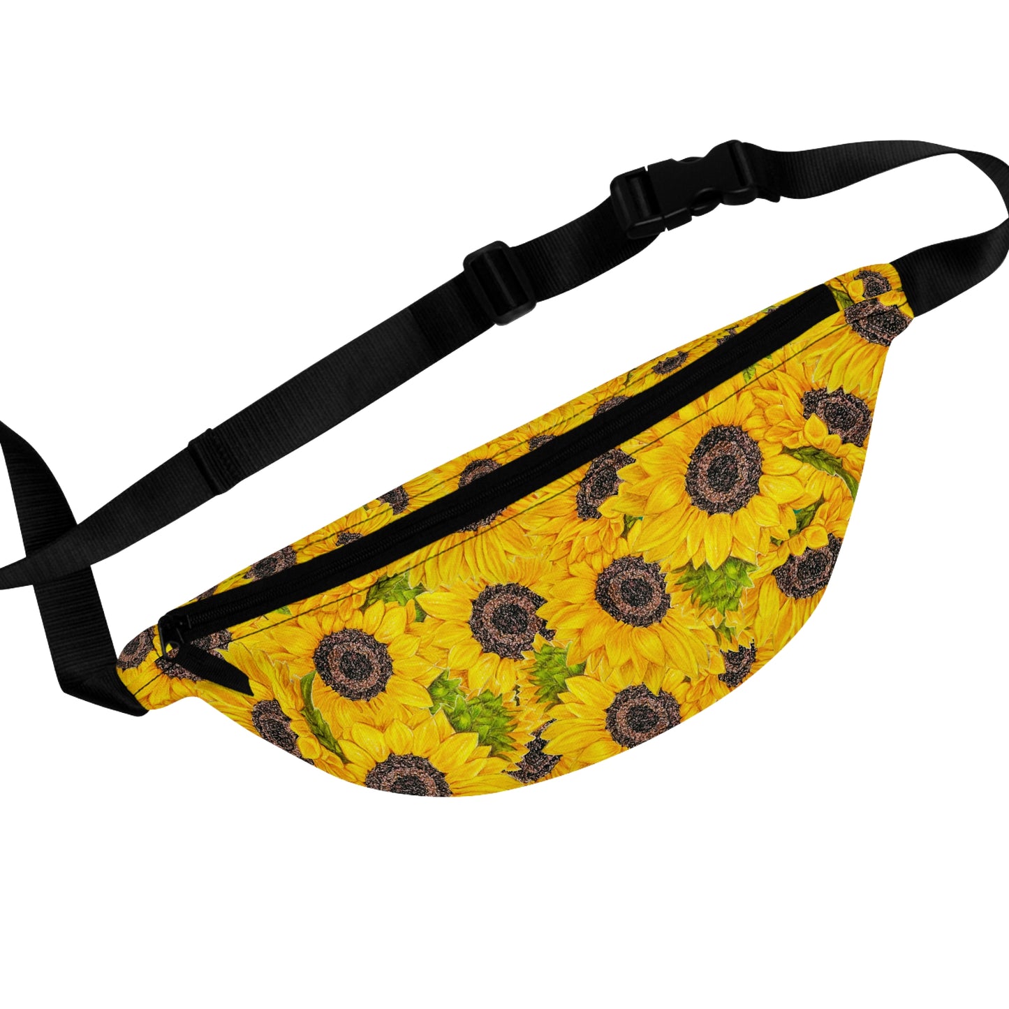 Fanny Pack, Sunflower Theme, Oklahoma Wildflower, Yellow Florals, Sunflower Art