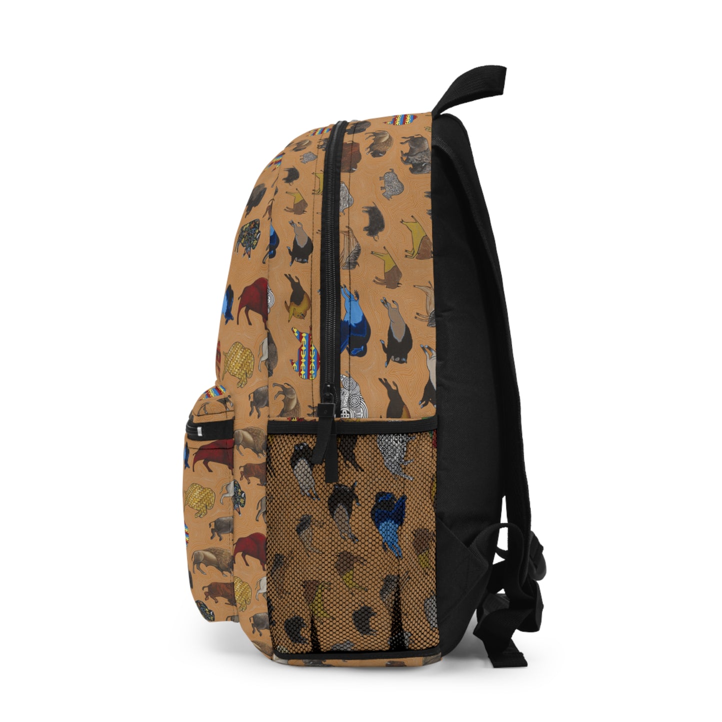 Backpack, Brown, Bison Transition, Buffalo, Native American, Hiking, Camping, Travel