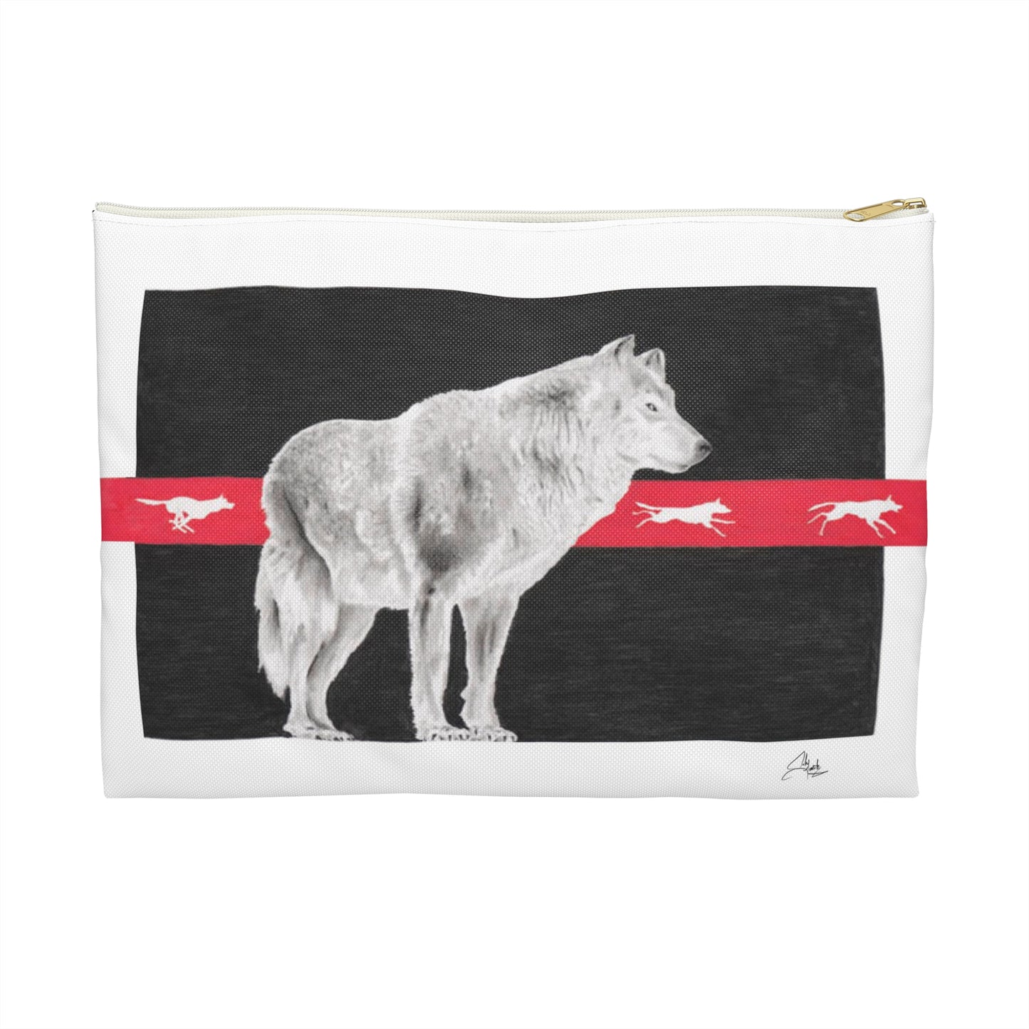 Accessory Pouch, Wolf, Believing is Seeing, Native American