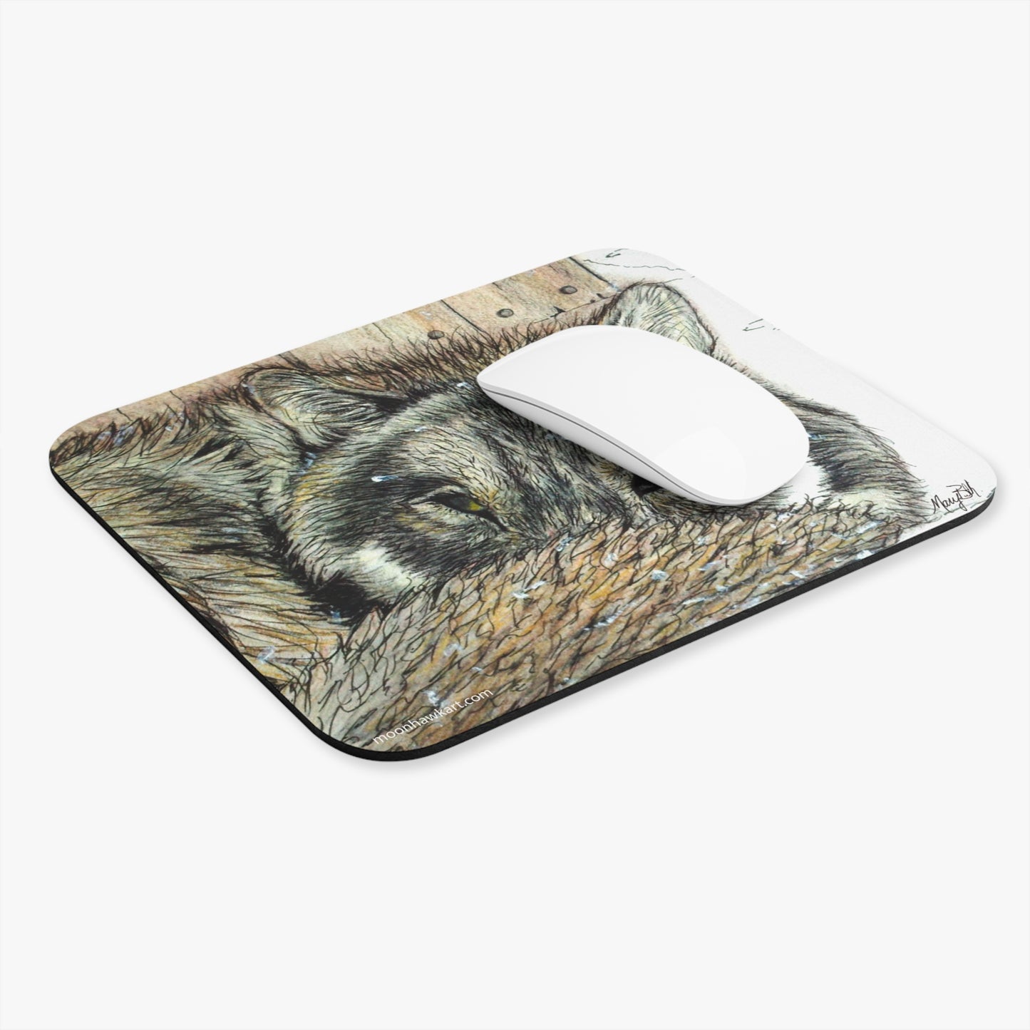 Mouse Pad (Rectangle), Wolf