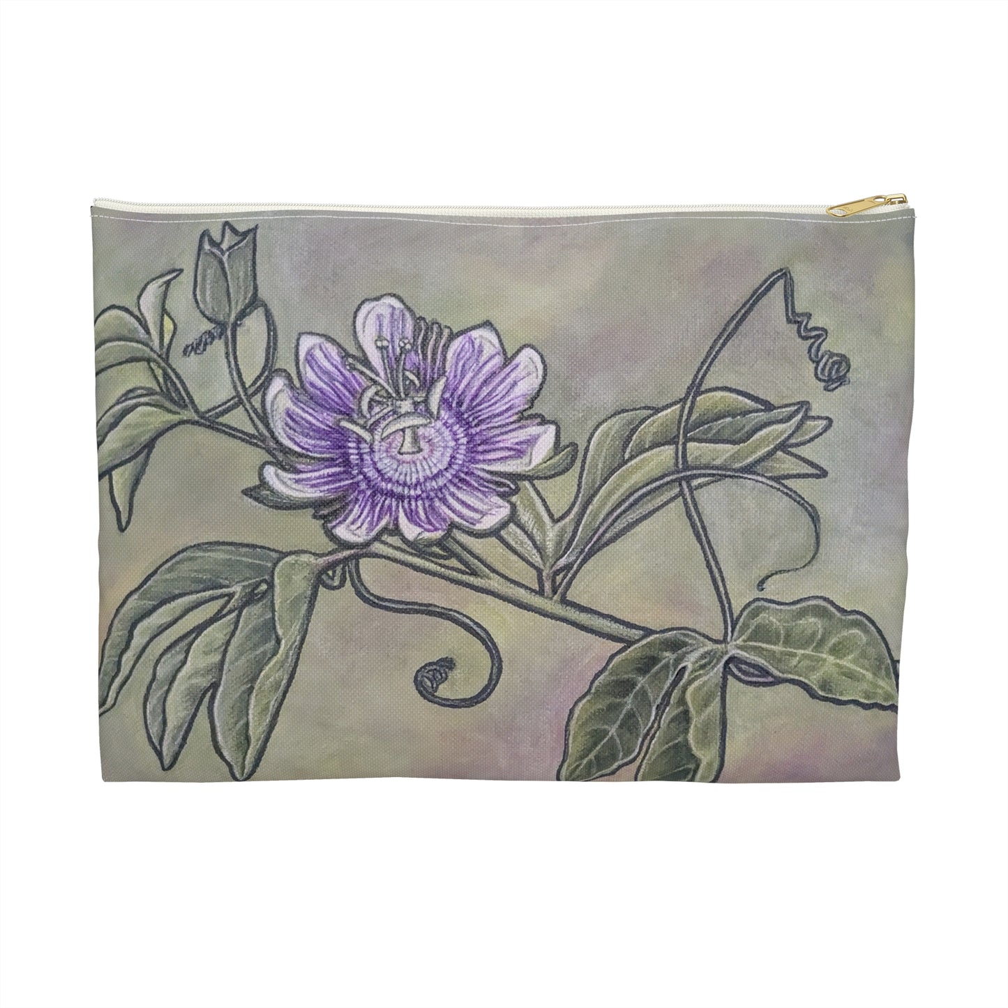 Accessory Pouch, Passion Flower, Passiflora, Maypop, Oklahoma Native, Wildflower