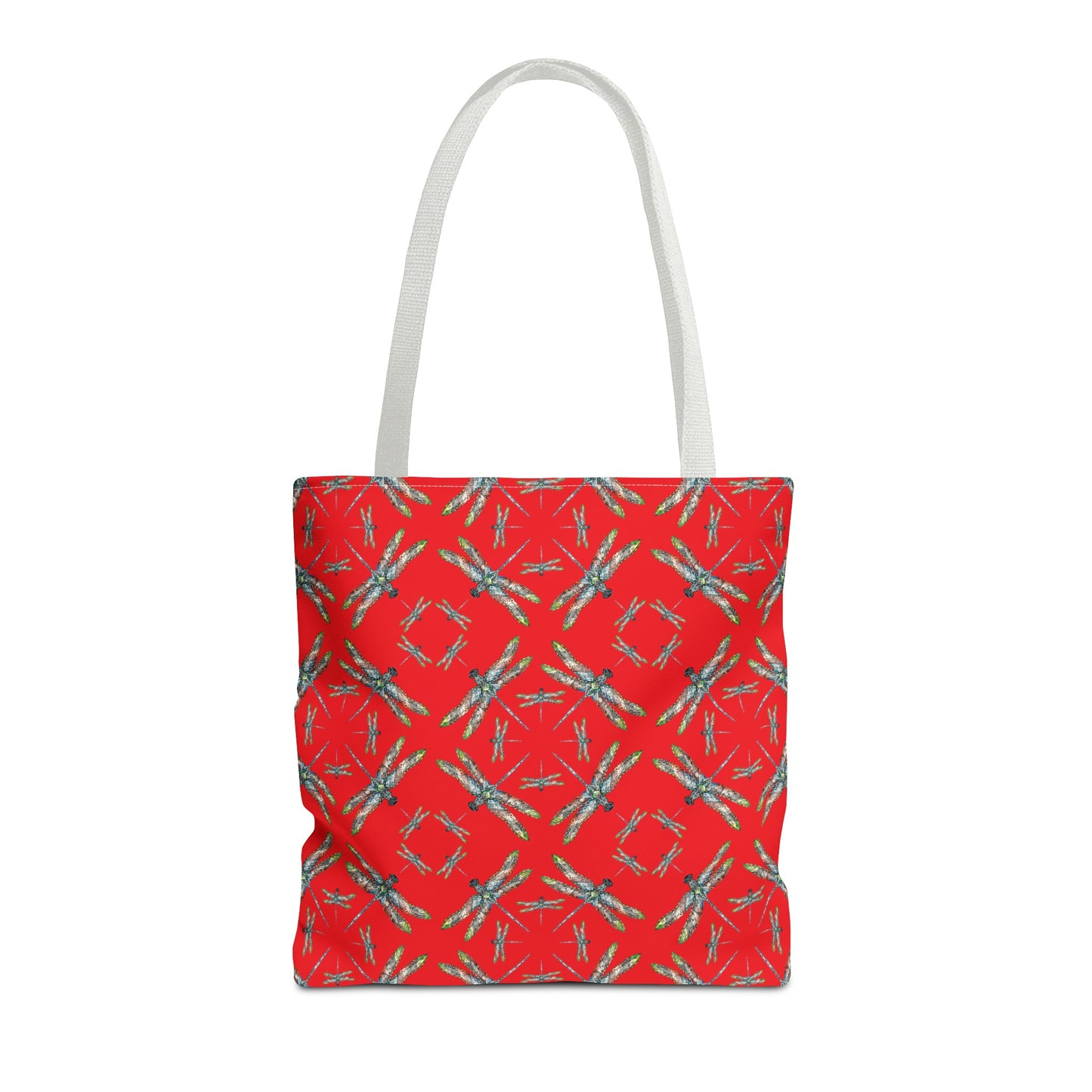 Tote Bag, Dragonfly, Red, Native American Design