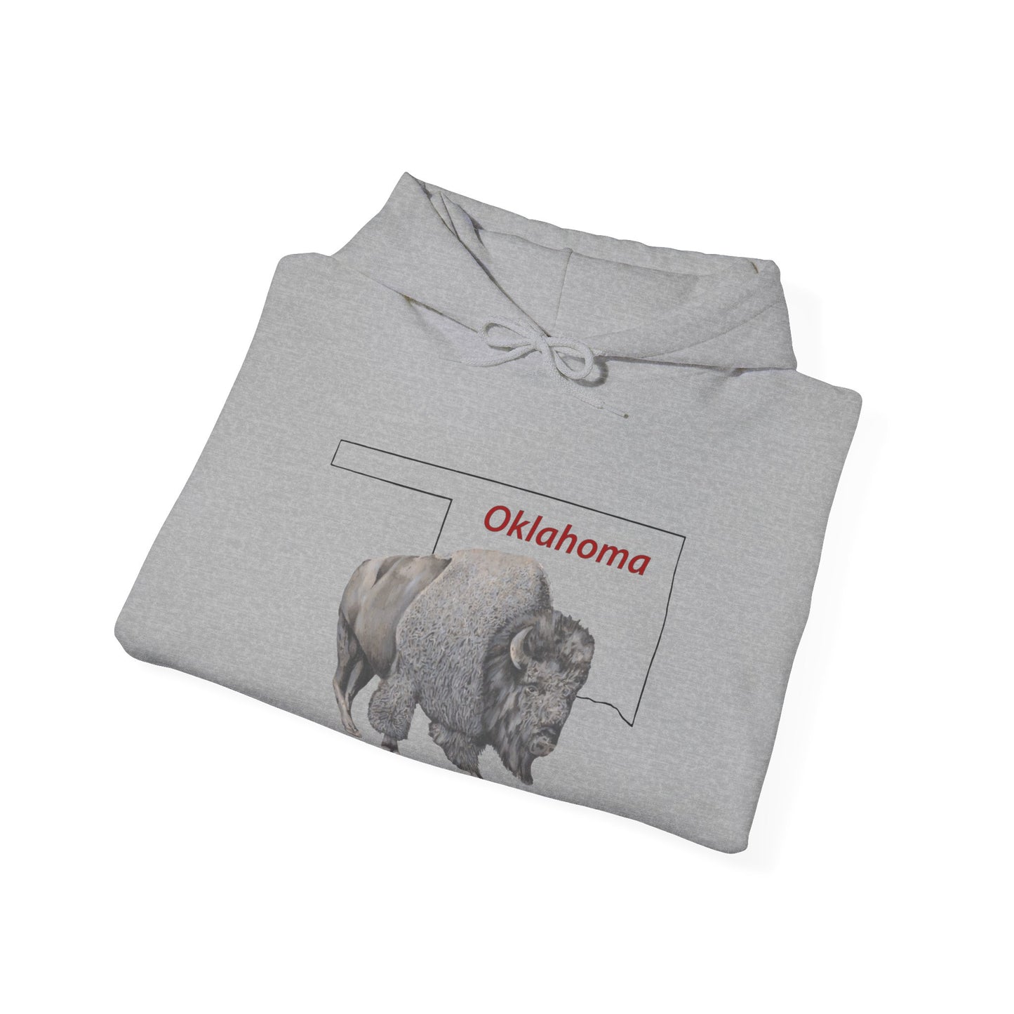 Unisex Heavy Blend™ Hooded Sweatshirt, Oklahoma, Bison