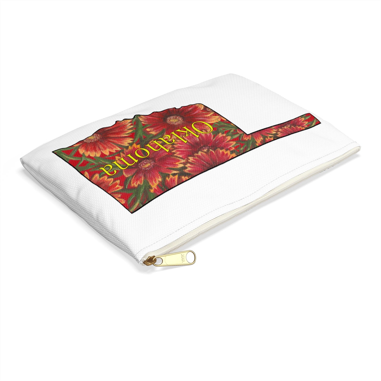 Accessory Pouch, Oklahoma, Indian Blanket, Oklahoma State Wildflower