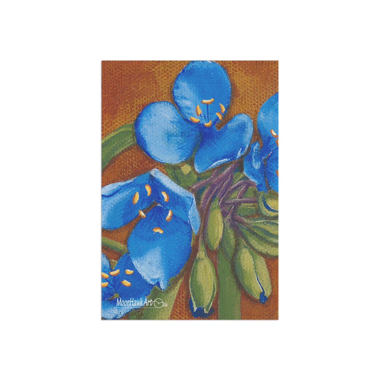 Garden & House Banner, Spiderwort Floral